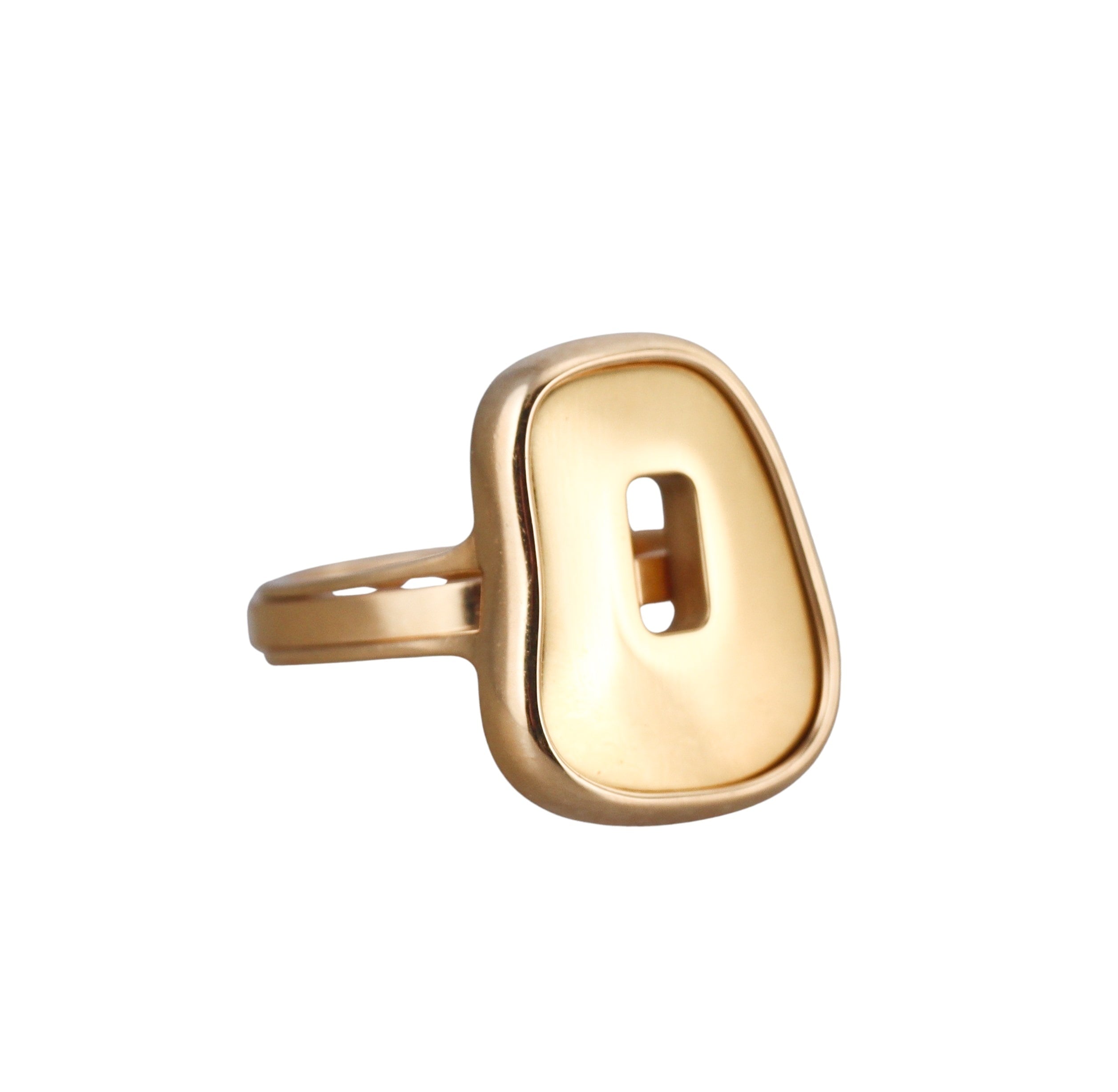 Mattioli Puzzle Small Yellow Gold Ceramic Interchangeable Ring