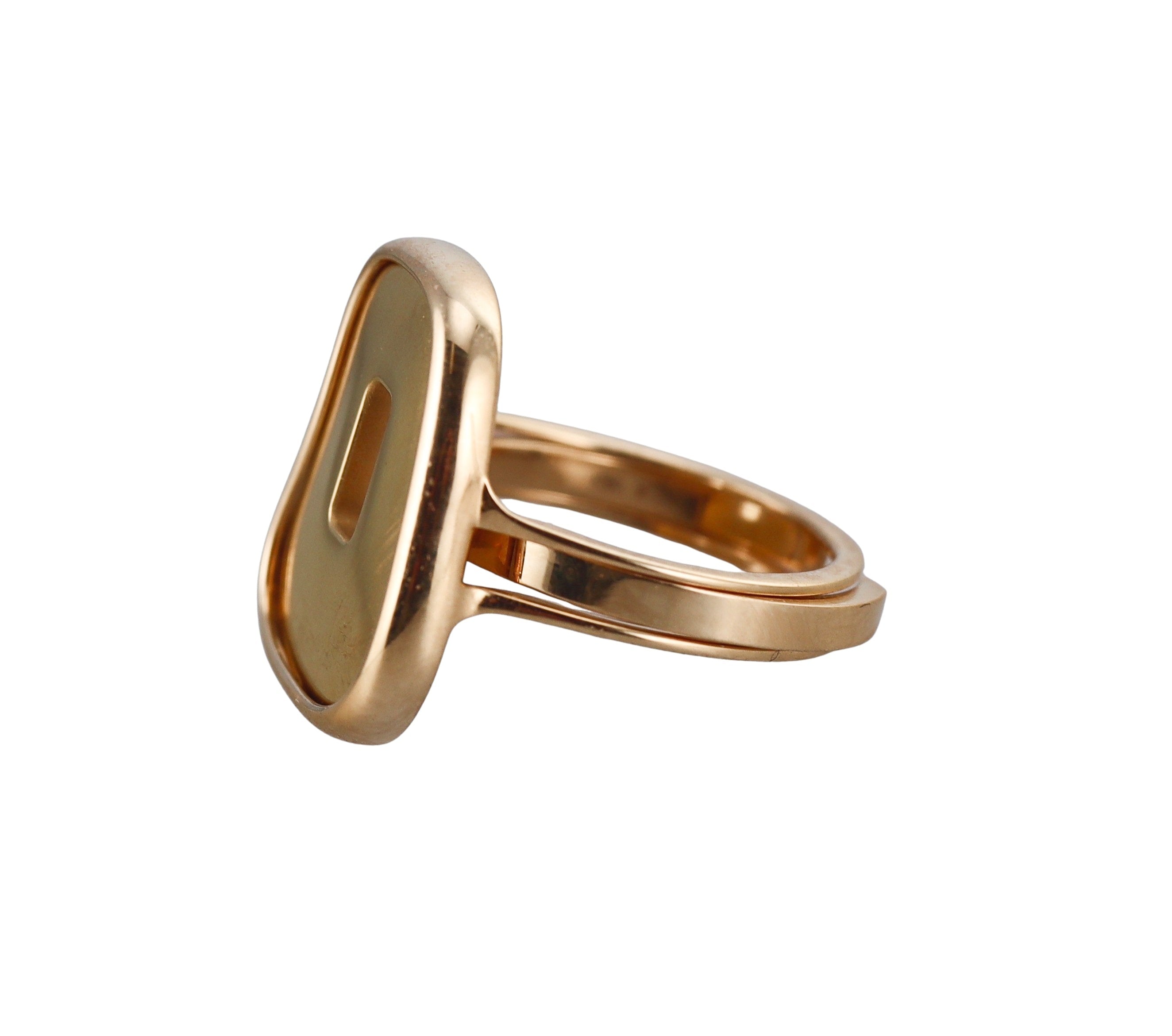 Mattioli Puzzle Small Yellow Gold Ceramic Interchangeable Ring