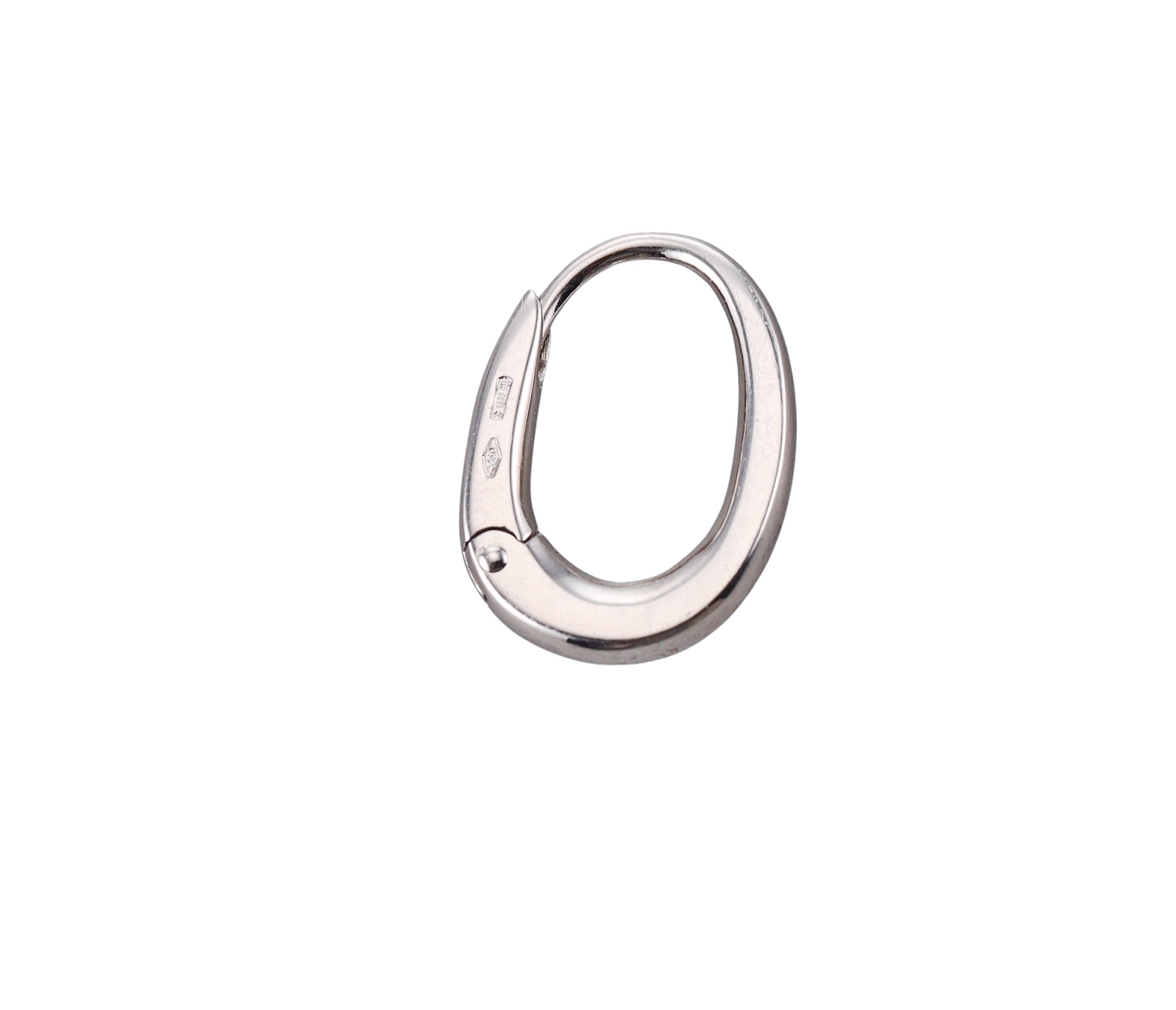 Mattioli White Gold Hoop Earrings