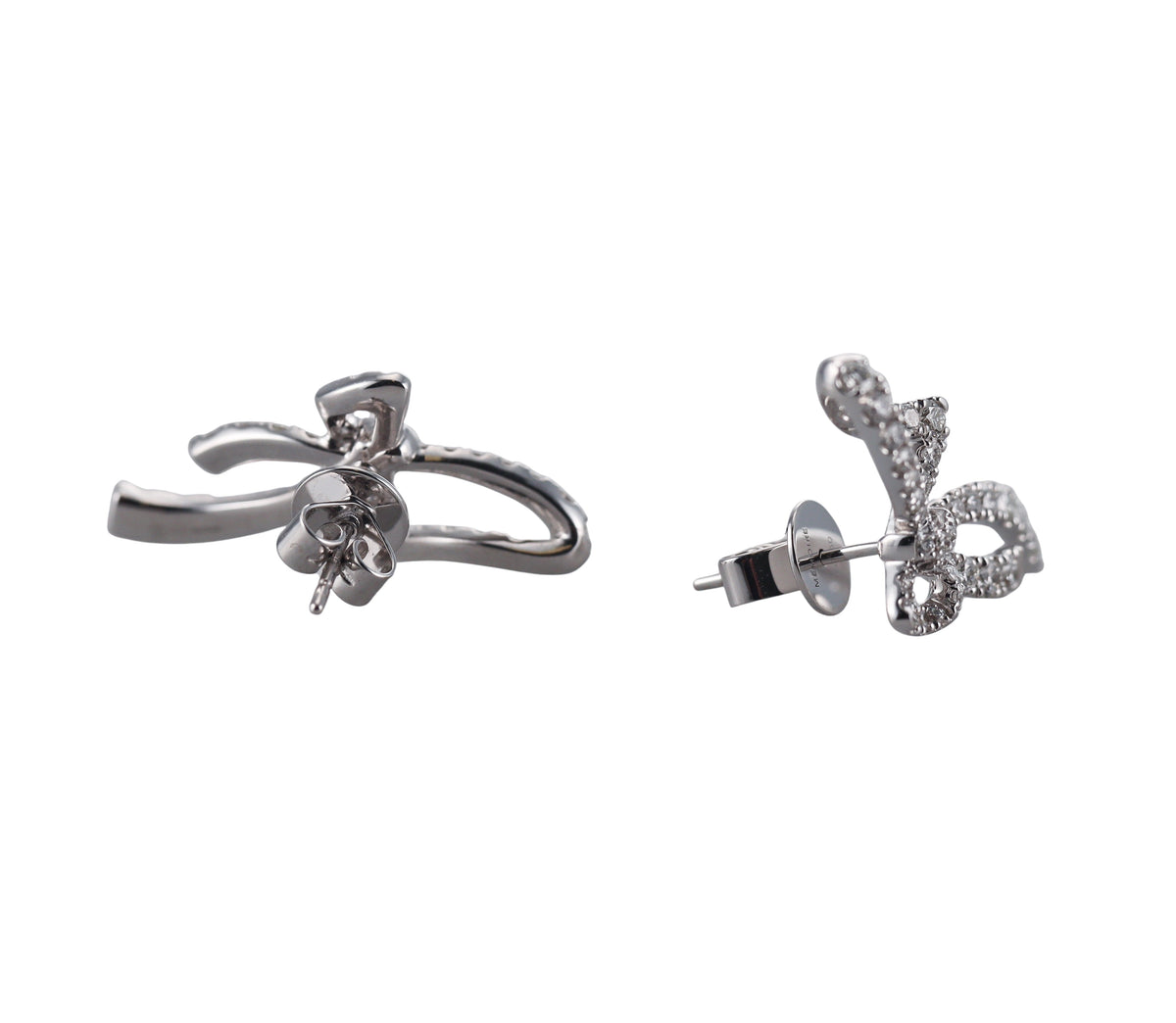 Memoire by Hearts on Fire 18k Diamond Bow Stud Earrings