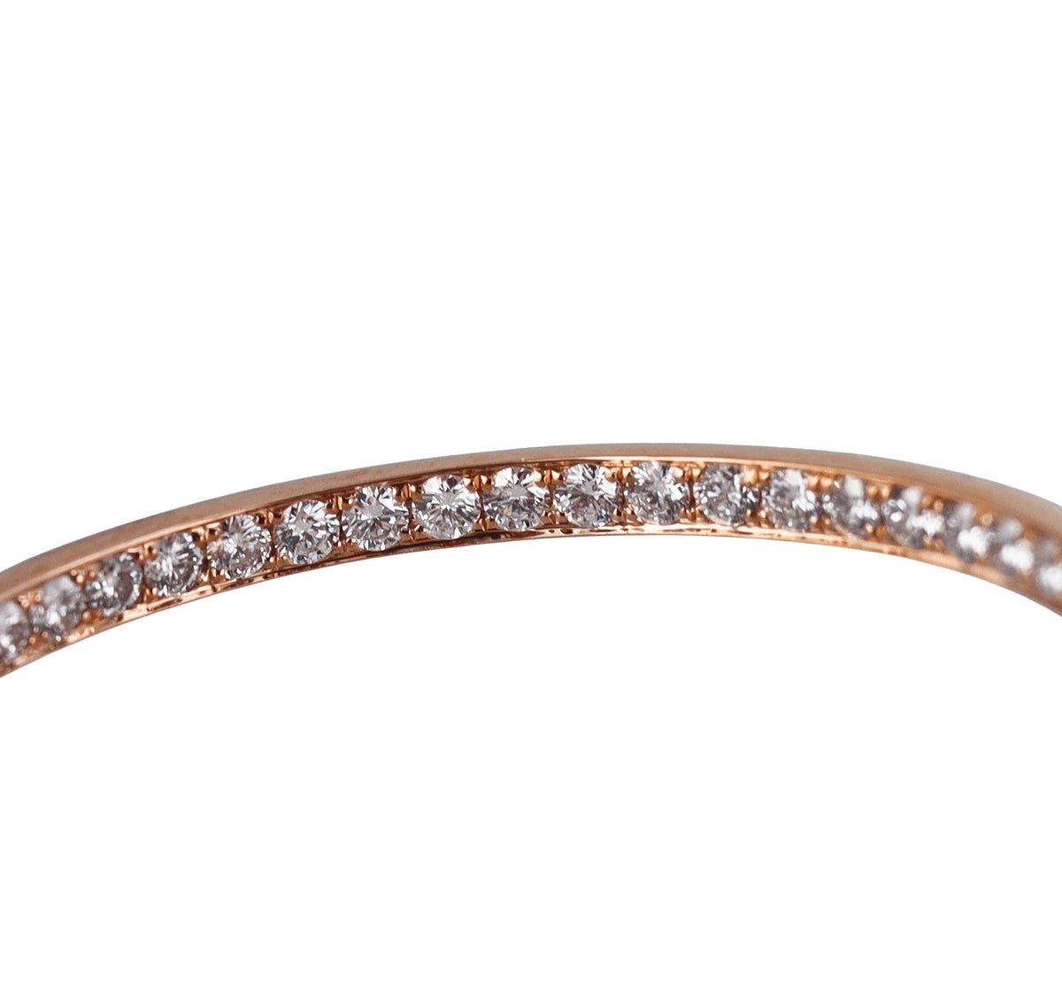Memoire by Hearts on Fire 18k Gold Diamond Round Pave Hoops Earrings