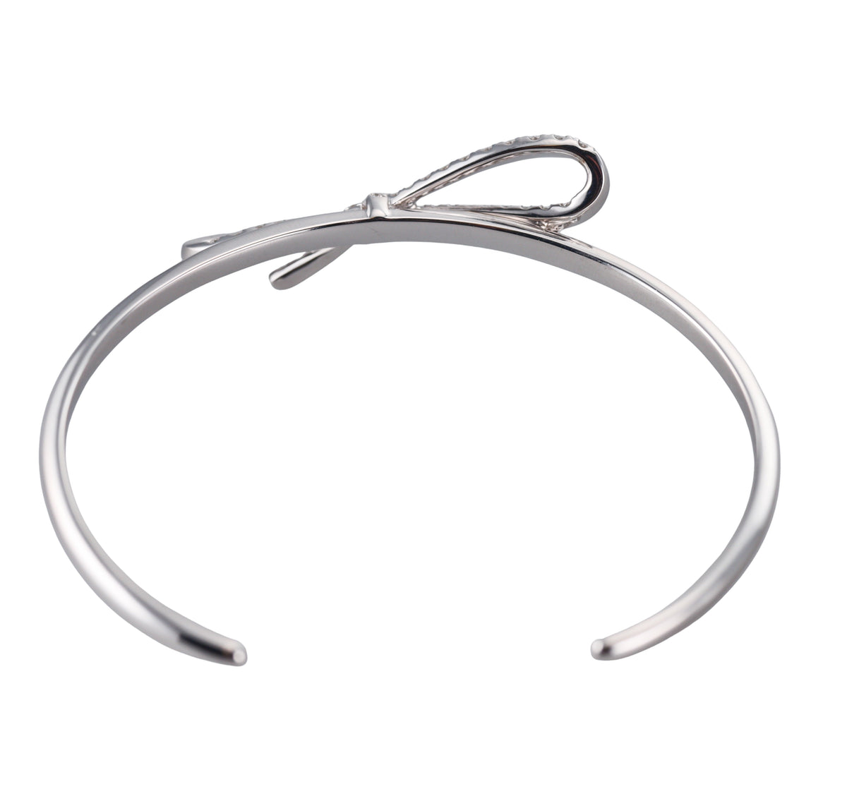 Memoire by Hearts on Fire 18k White Gold Bow Cuff Bracelet
