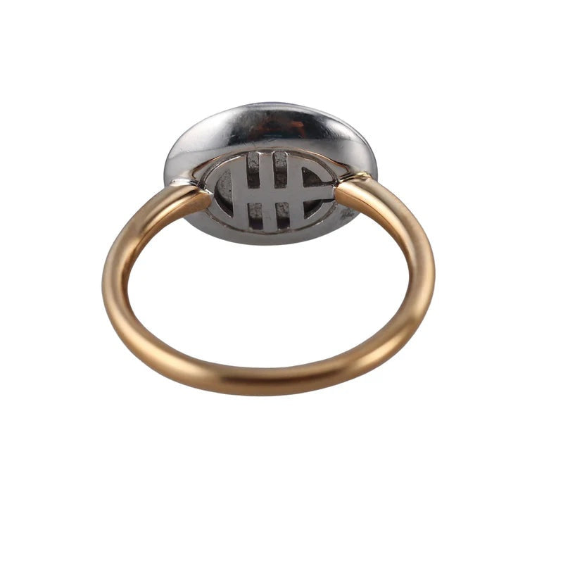 Mimi Milano Leela Lavender Jade Diamond 18k Gold Ring