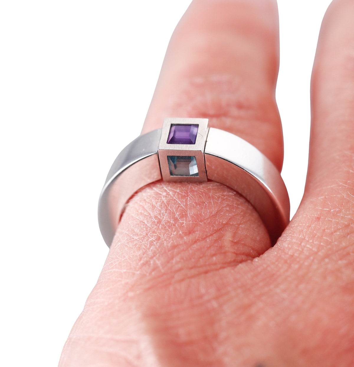 Montblanc Boheme Sterling Topaz Amethyst Ring 101411