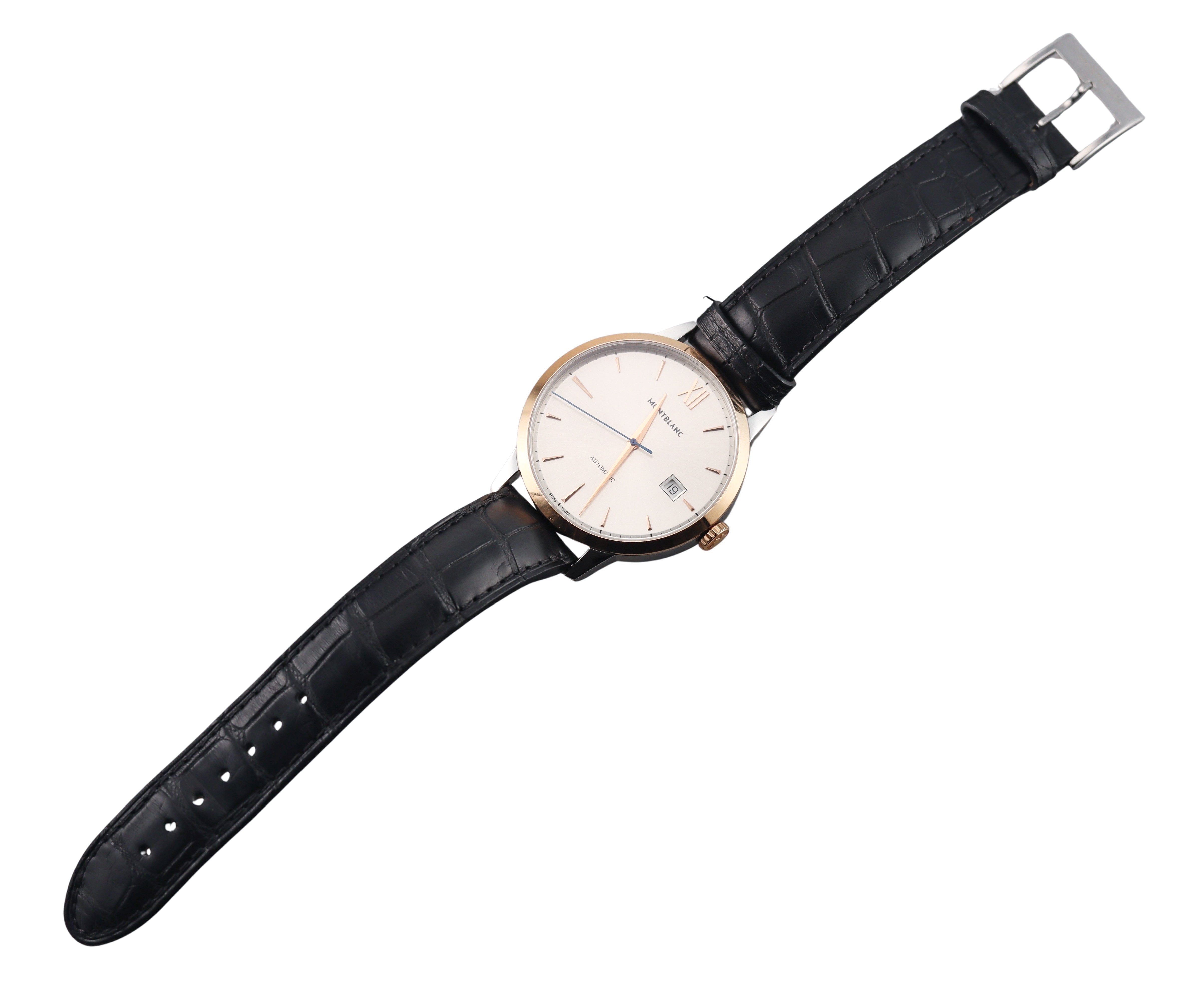 Montblanc Meisterstuck Heritage Silver Dial Automatic Watch 111624
