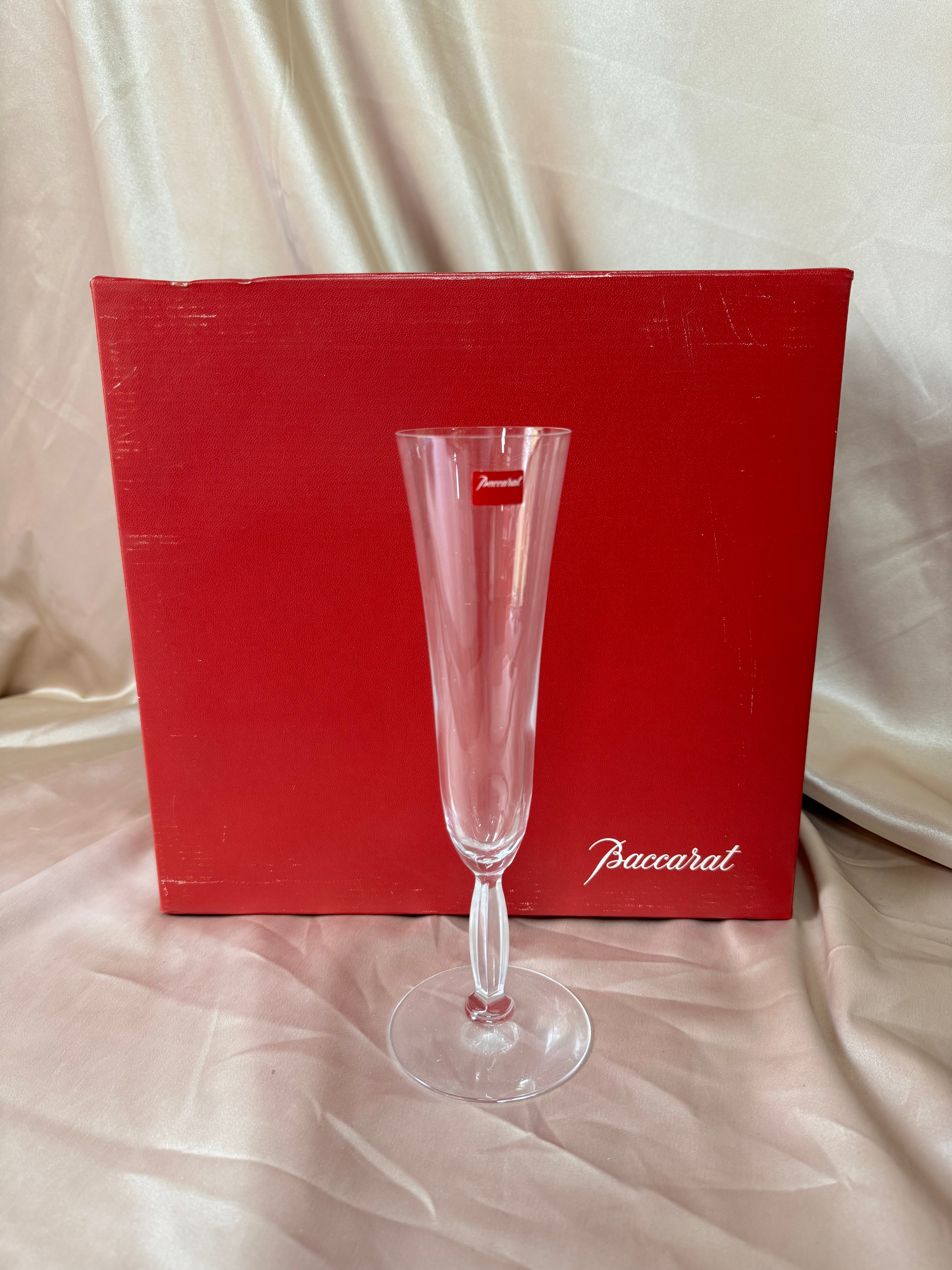 Baccarat Crystal Clara Champagne Glass Set of 6 #2103042