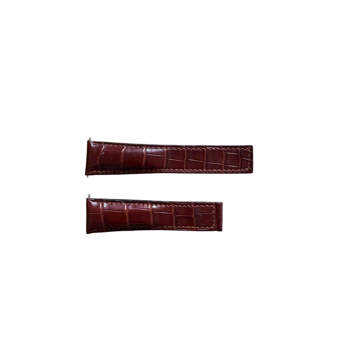 Authentic TAG Heuer Monaco Brown Leather Watch Strap Band 22mm FC6178