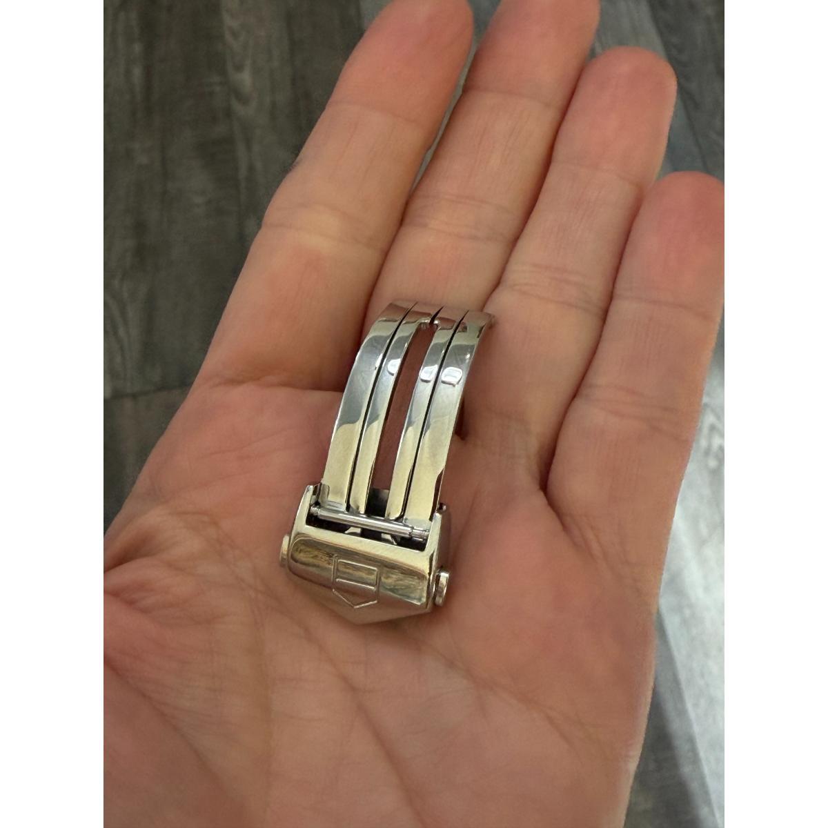 Authentic TAG Heuer Steel 16mm Deployant Push Button Buckle Clasp FC5013