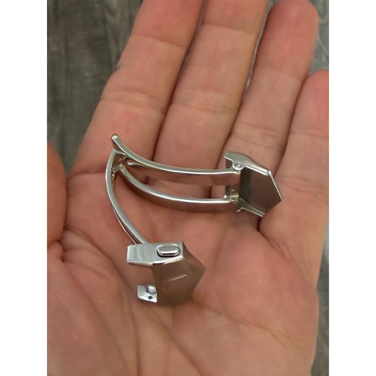 Authentic TAG Heuer Steel 18mm Deployant Push Button Buckle Clasp FC5030