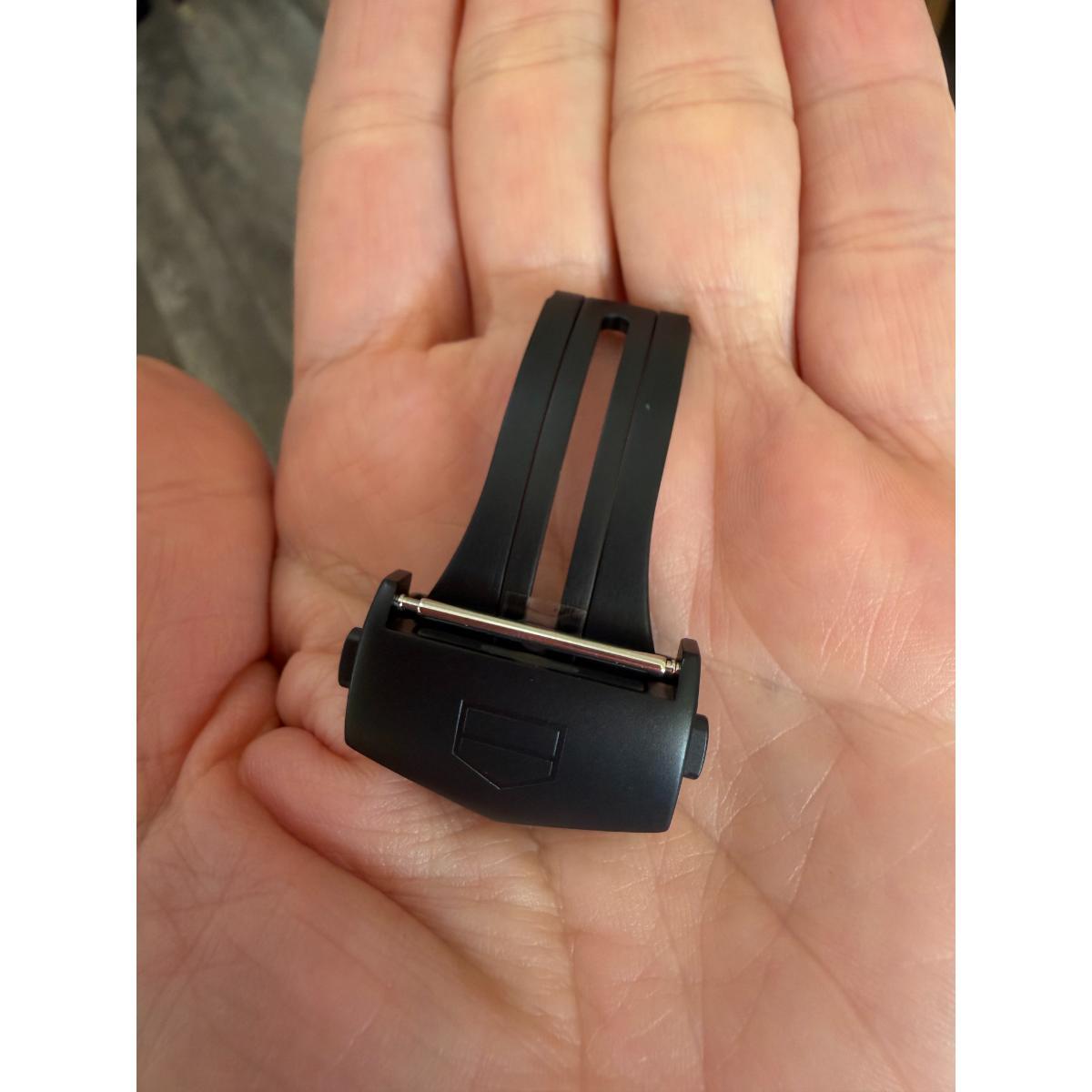Authentic TAG Heuer Carrera Black Titanium 22mm Deployant Buckle Clasp FC5059-0