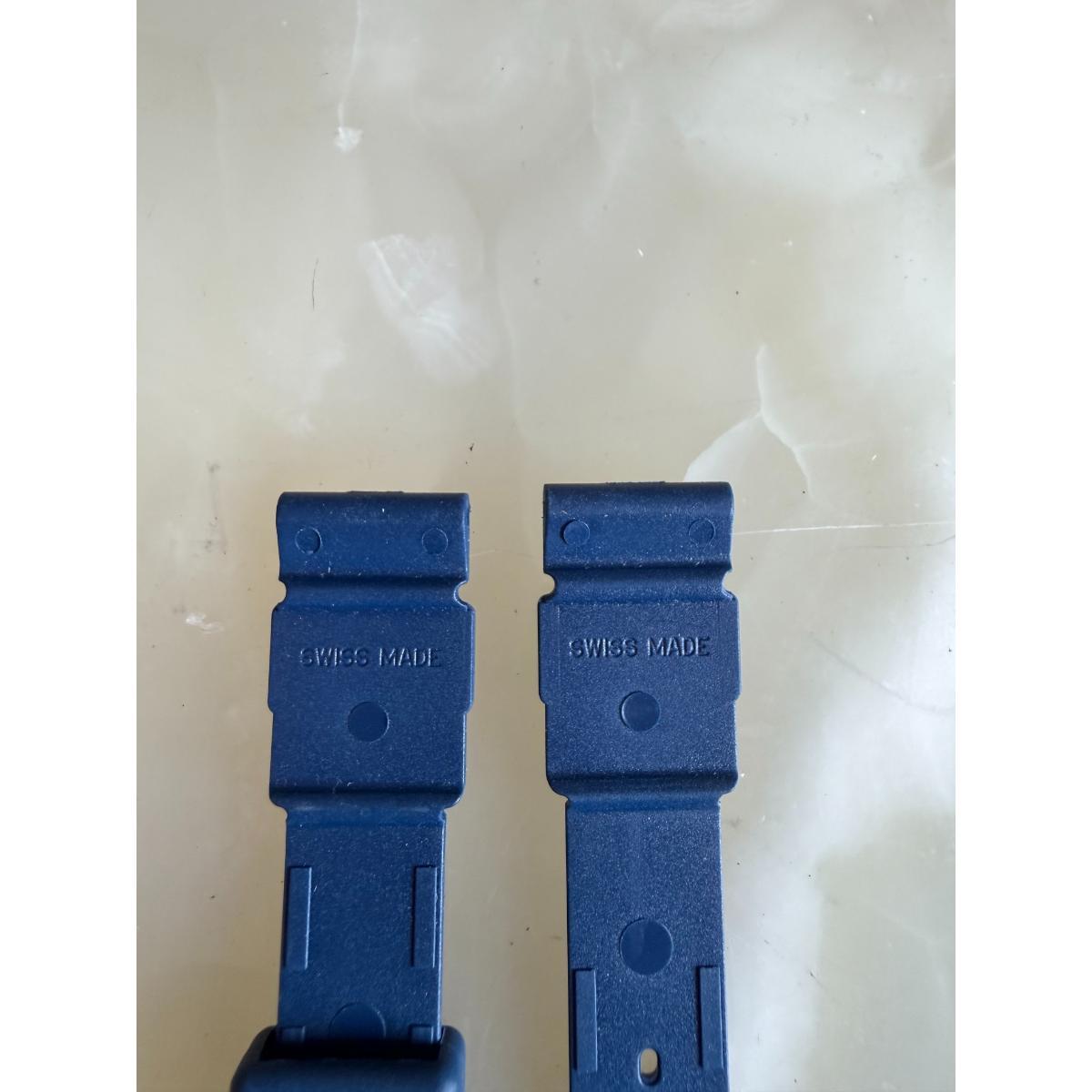 Authentic TAG Heuer Blue Plastic/Resin Watch Strap Band 15mm with Buckle BS0479