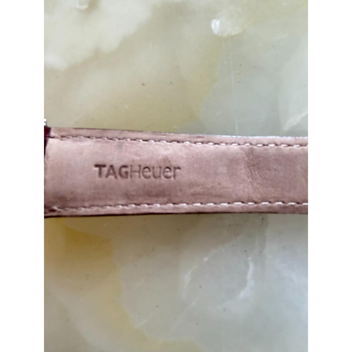 Authentic TAG Heuer Monaco Brown Leather Watch Strap Band 22mm FC6178