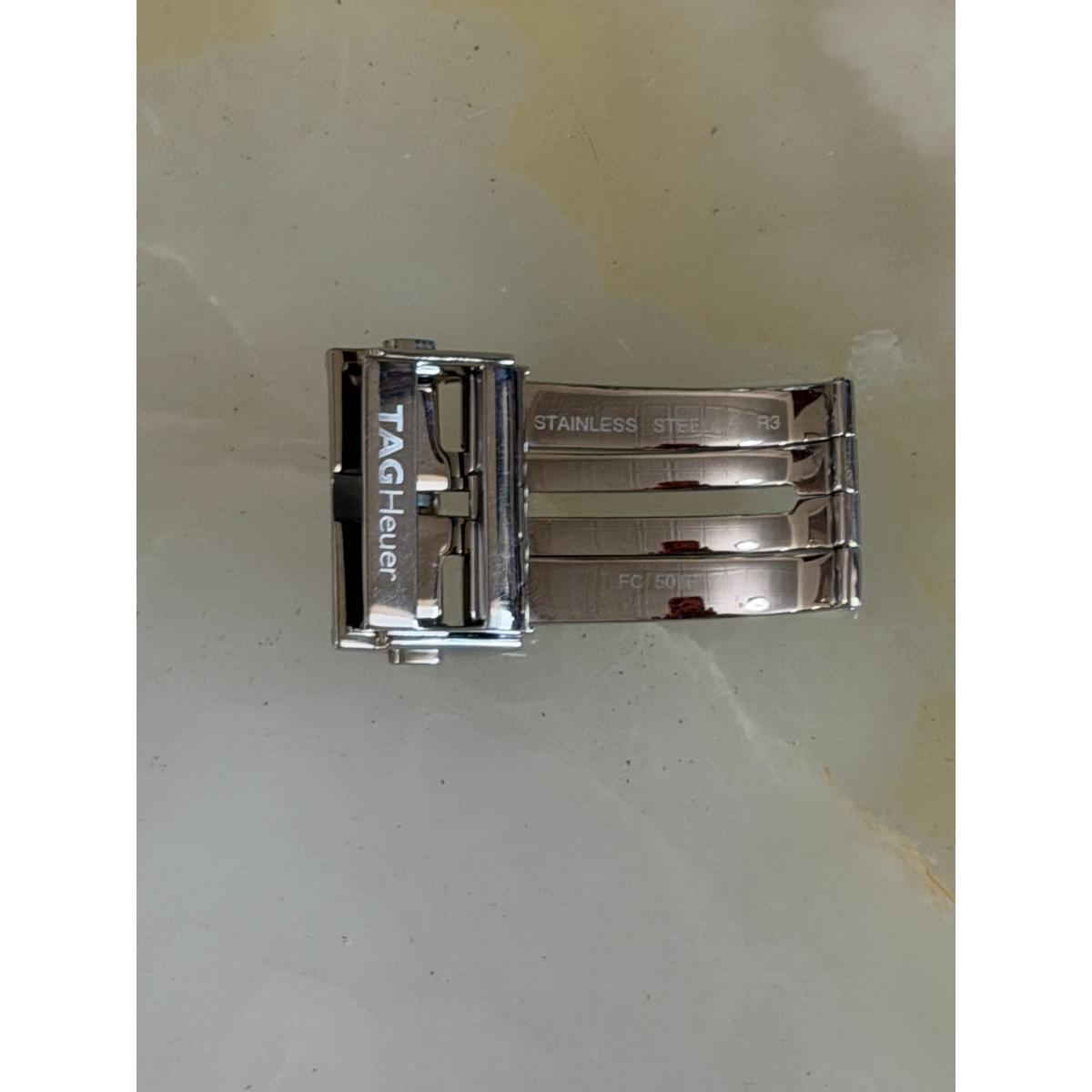 Authentic TAG Heuer Steel 22mm Deployant Push Button Buckle Clasp FC5016