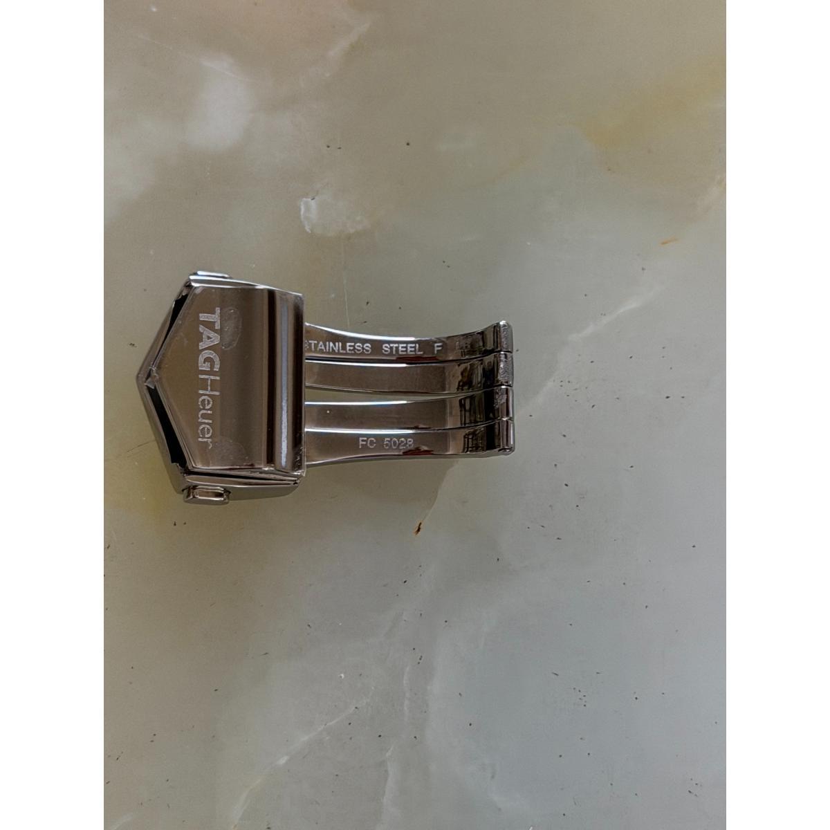 Authentic TAG Heuer Steel 18mm Deployant Push Button Buckle Clasp FC5028