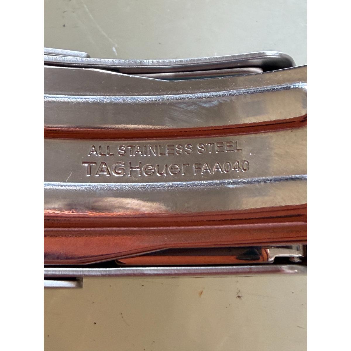 Authentic TAG Heuer Aquaracer Steel 17mm Deployant Folding Buckle Clasp FAA040