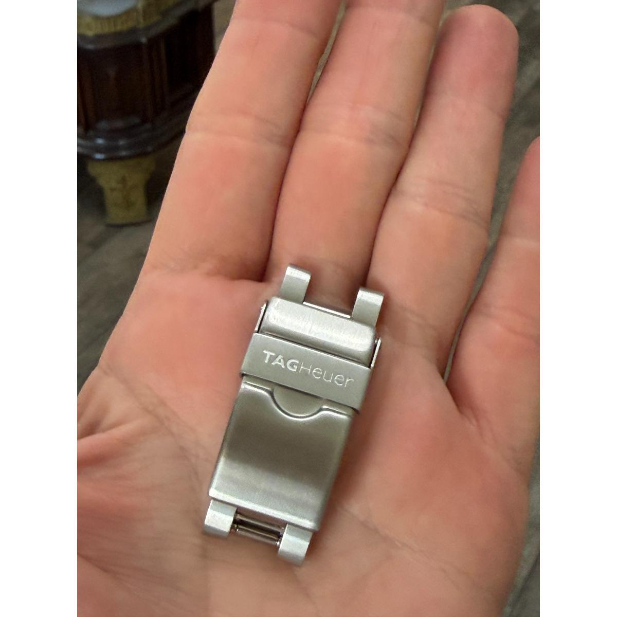 Authentic TAG Heuer Aquaracer Steel 17mm Deployant Folding Buckle Clasp FAA040
