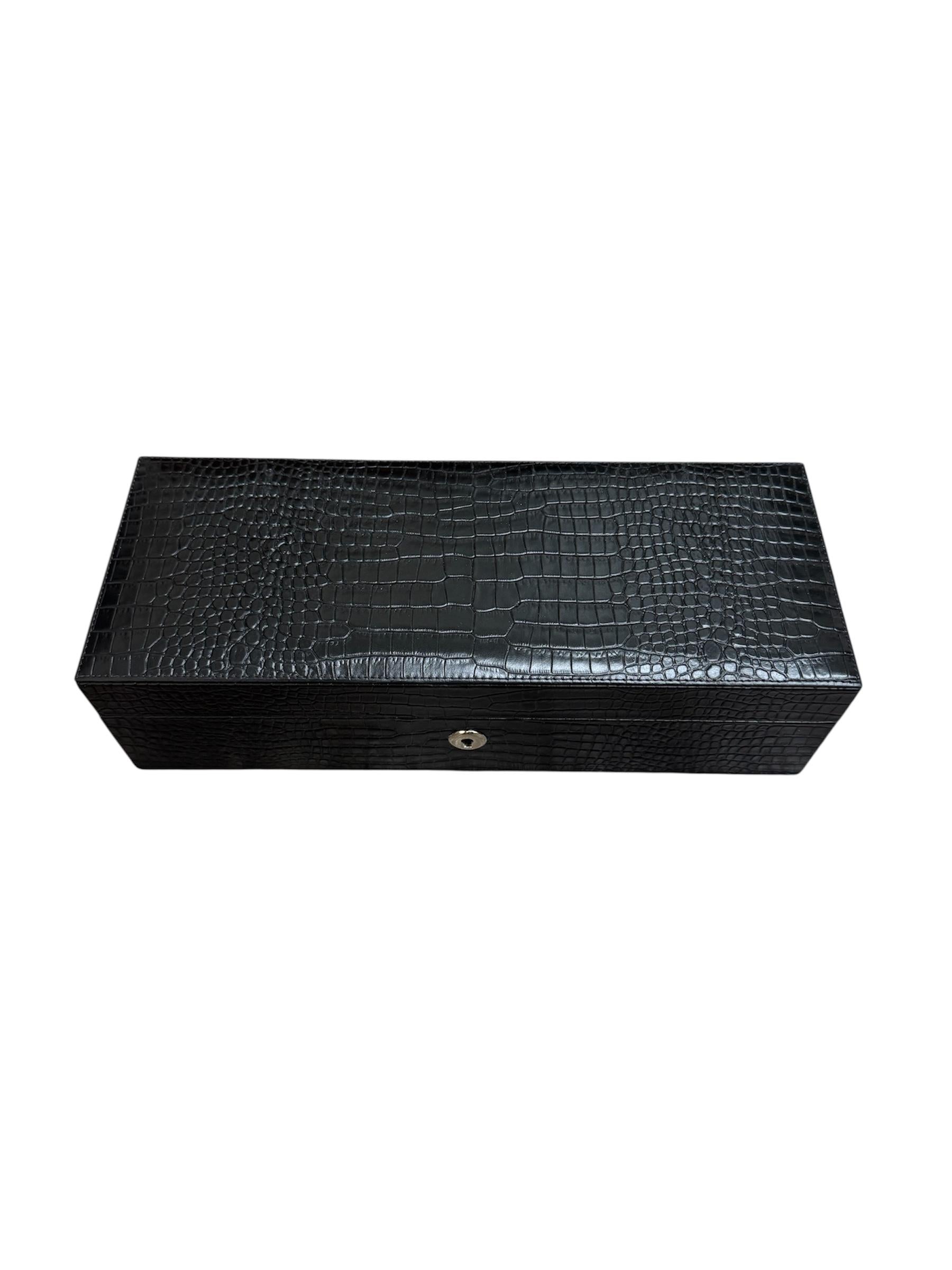 Rapport Brompton Crocodile Leather 5 Watch Case