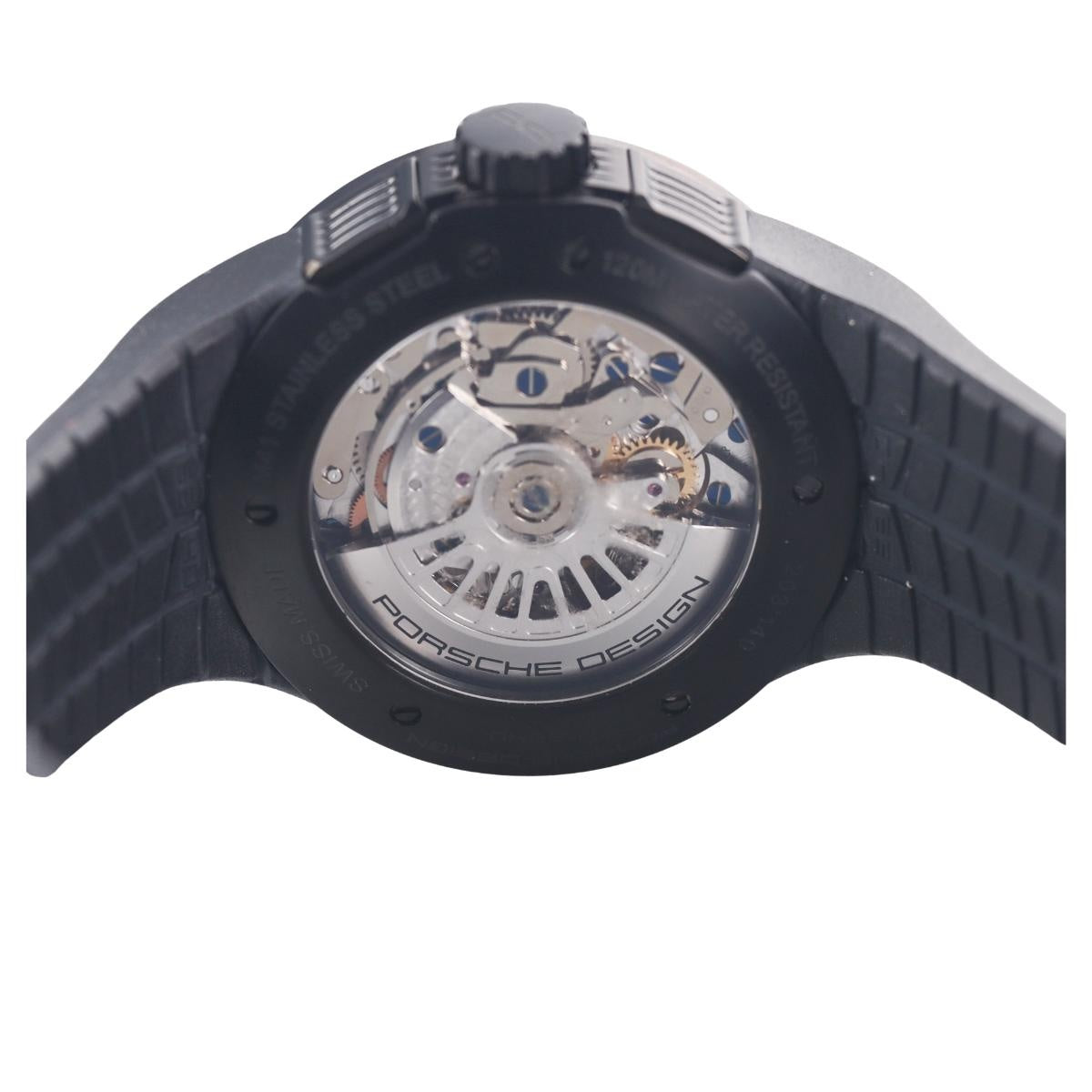 Porsche Design Flat Six Chronograph Red Dial Titanium Automatic Watch P6340