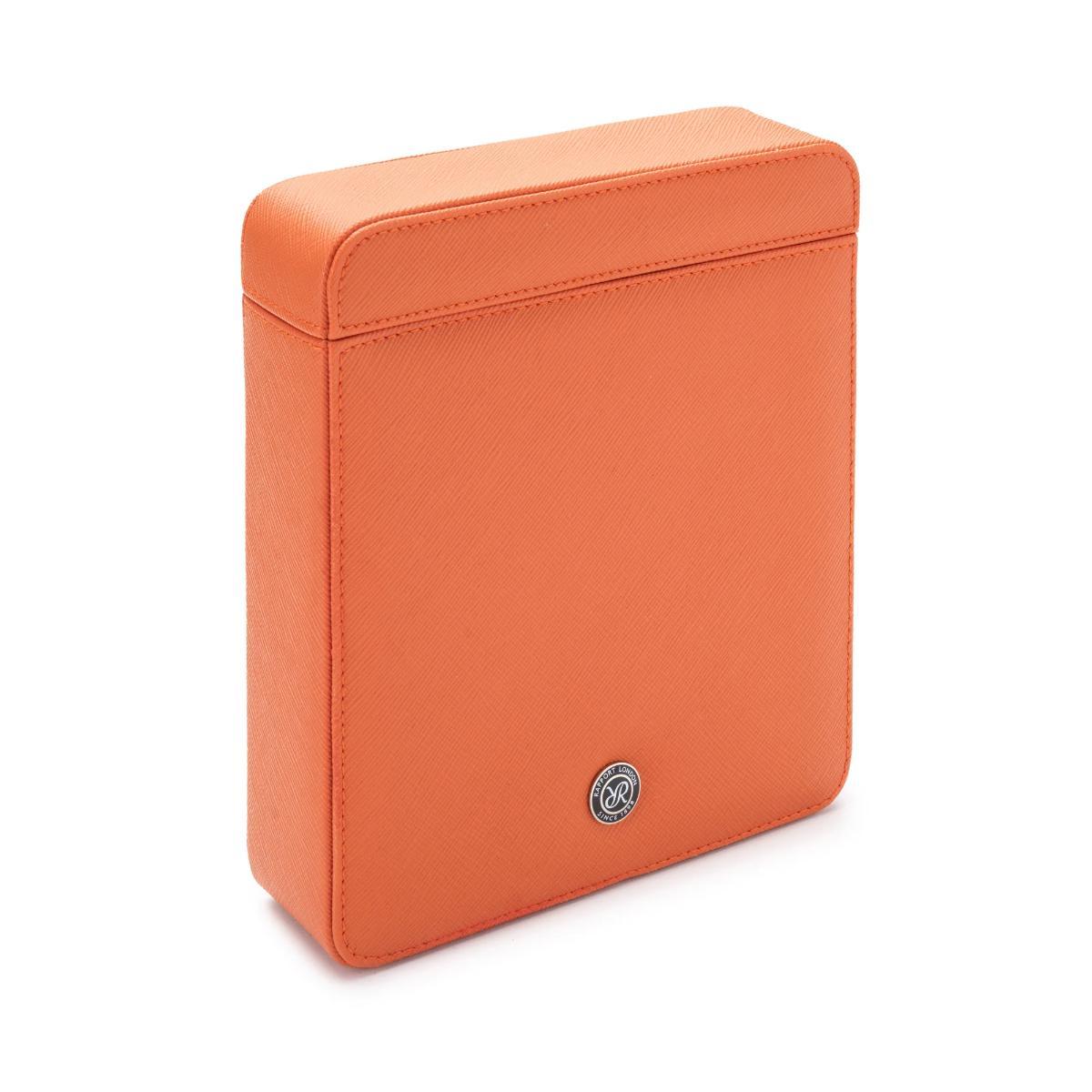 Rapport London Via Leather Two-Watch Slipcase in Orange