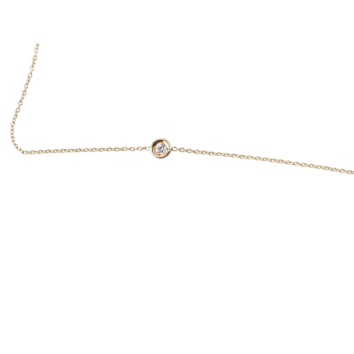 Roberto Coin 18k Yellow Diamond Station Necklace