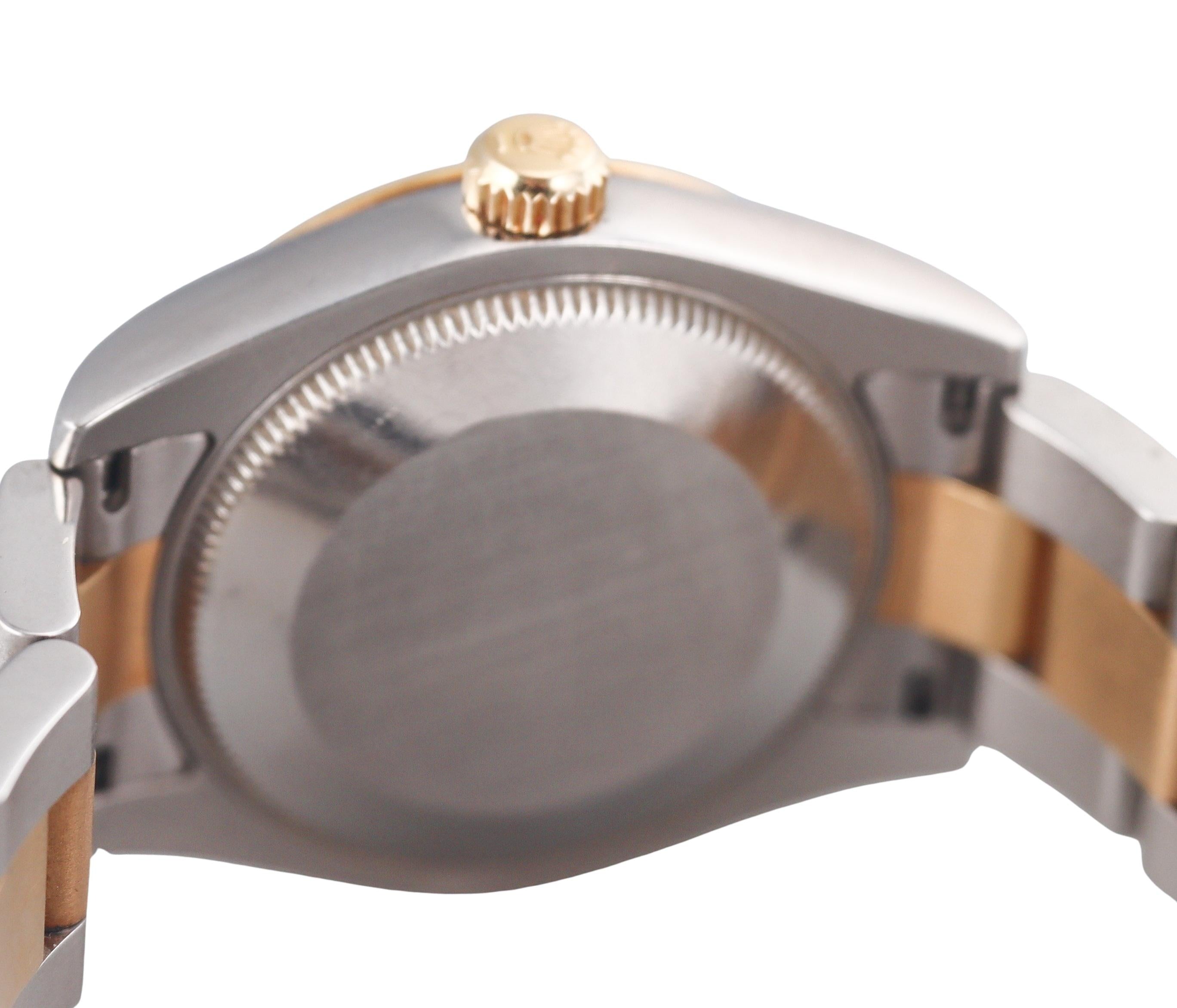 Rolex Datejust 31mm 18k Gold Steel Roman Dial Automatic Watch 178273