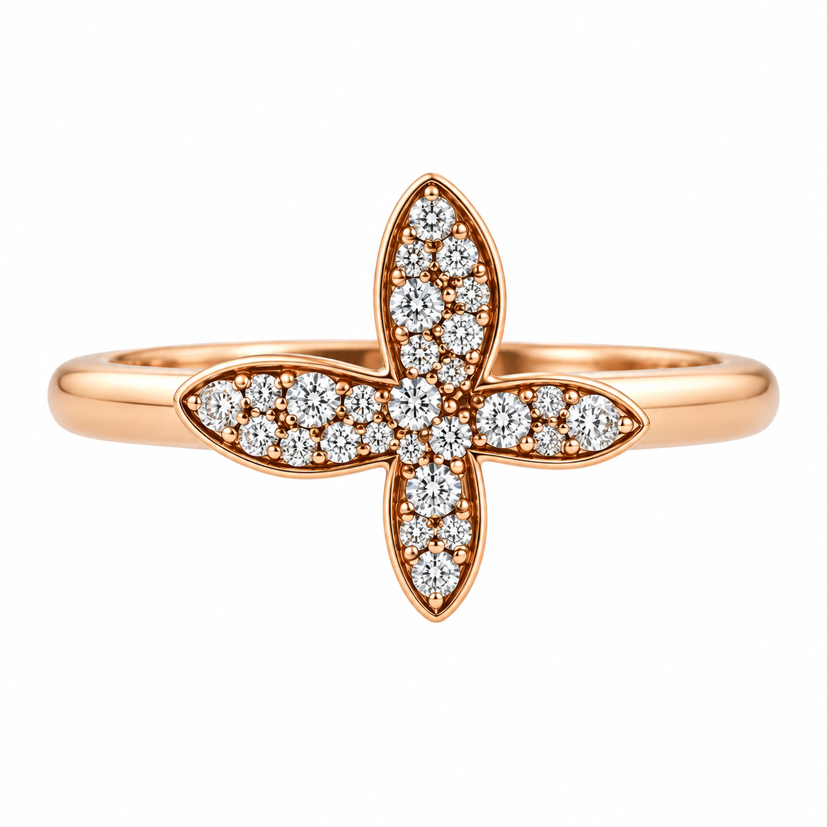 Mimi Milano Freevola Diamond Gold Butterfly Ring