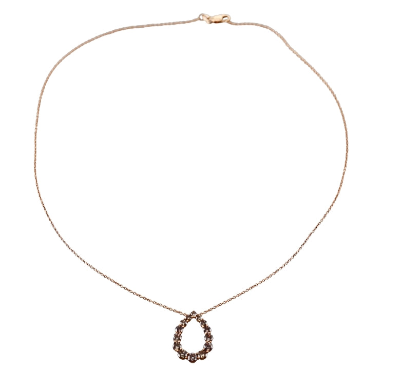 Bucherer Gold 2.08ctw Fancy Diamond Pendant Necklace