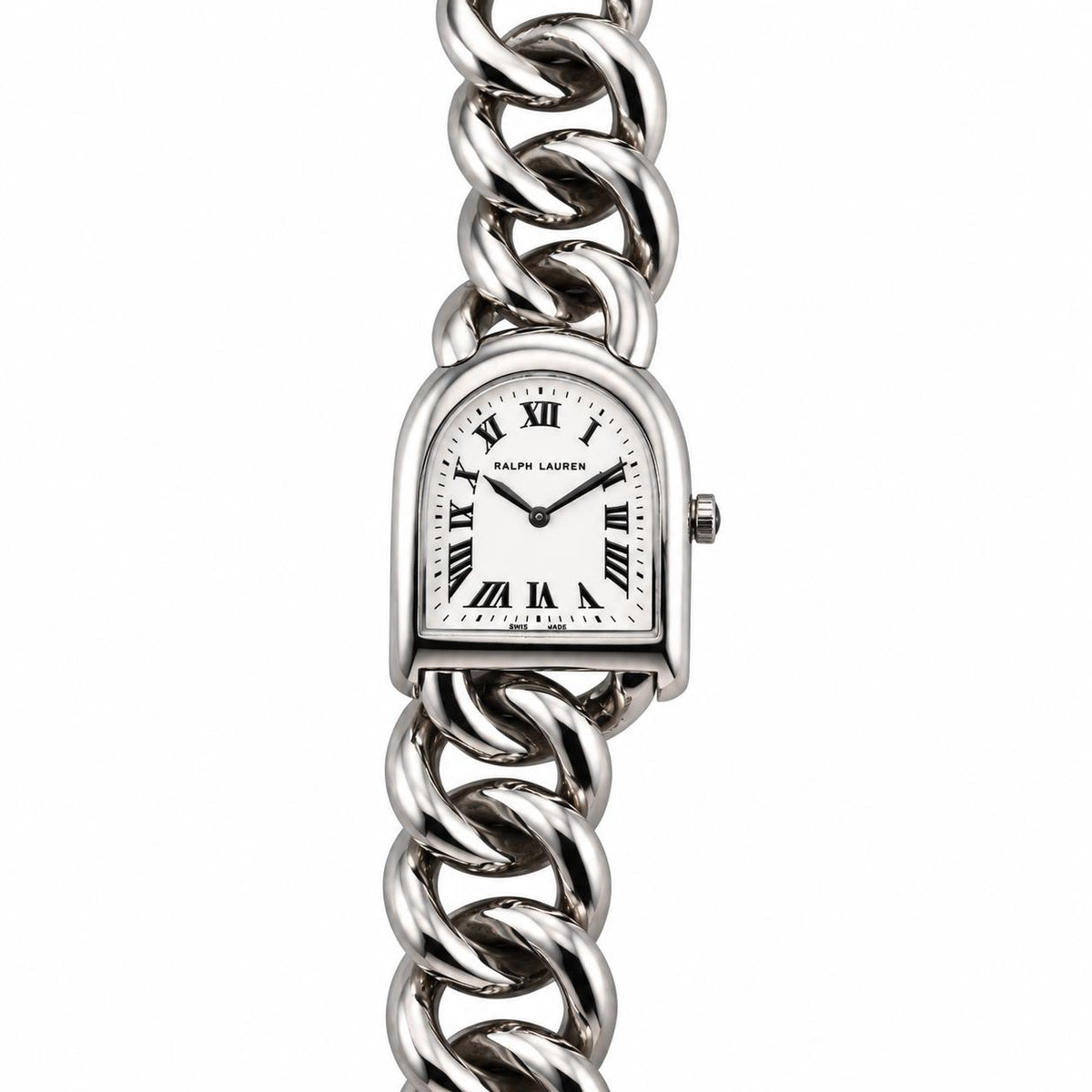 Ralph Lauren Stirrup Collection Petite Link Steel Watch