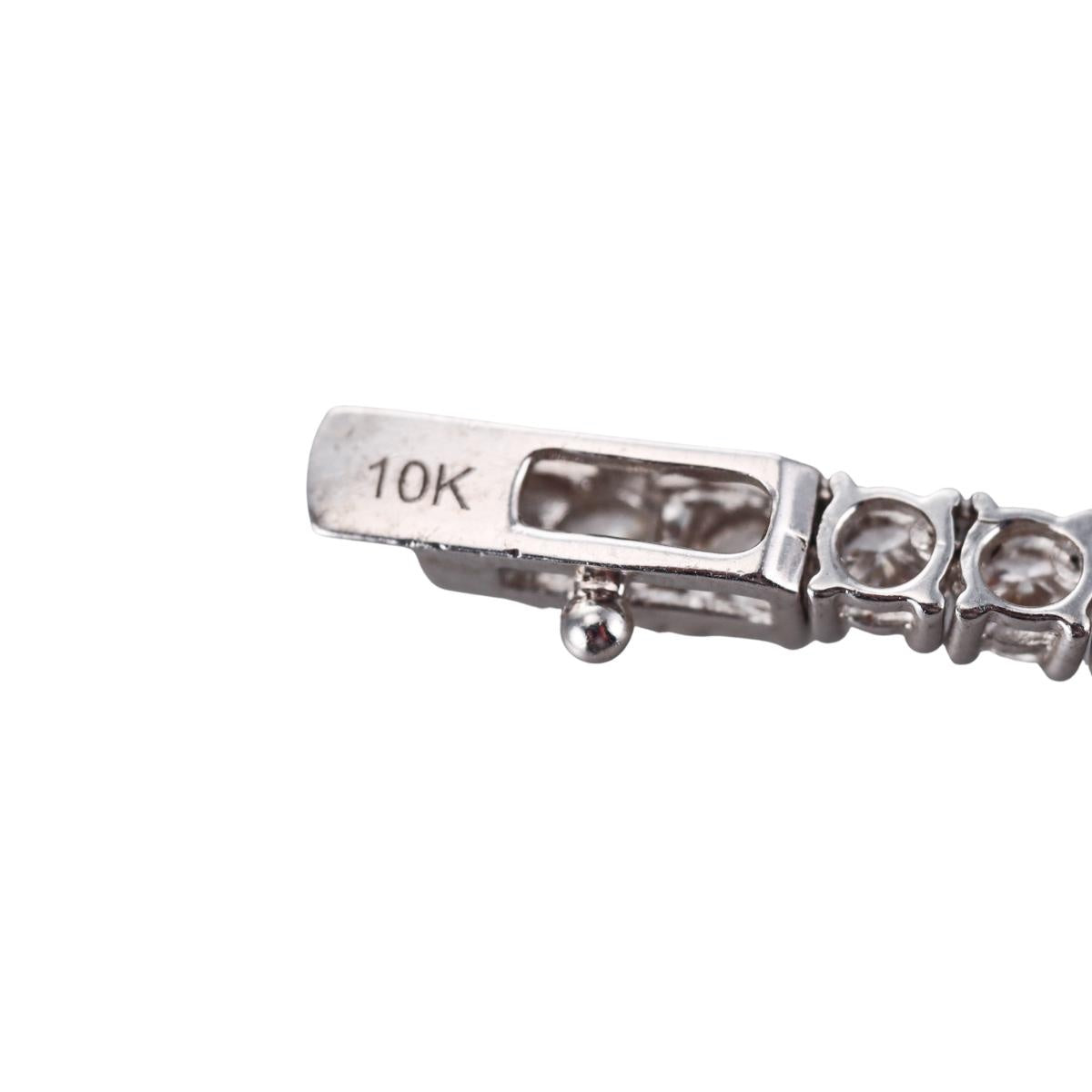 Solid 10k Gold Lab Grown 26.55ctw Round Diamond Tennis Necklace