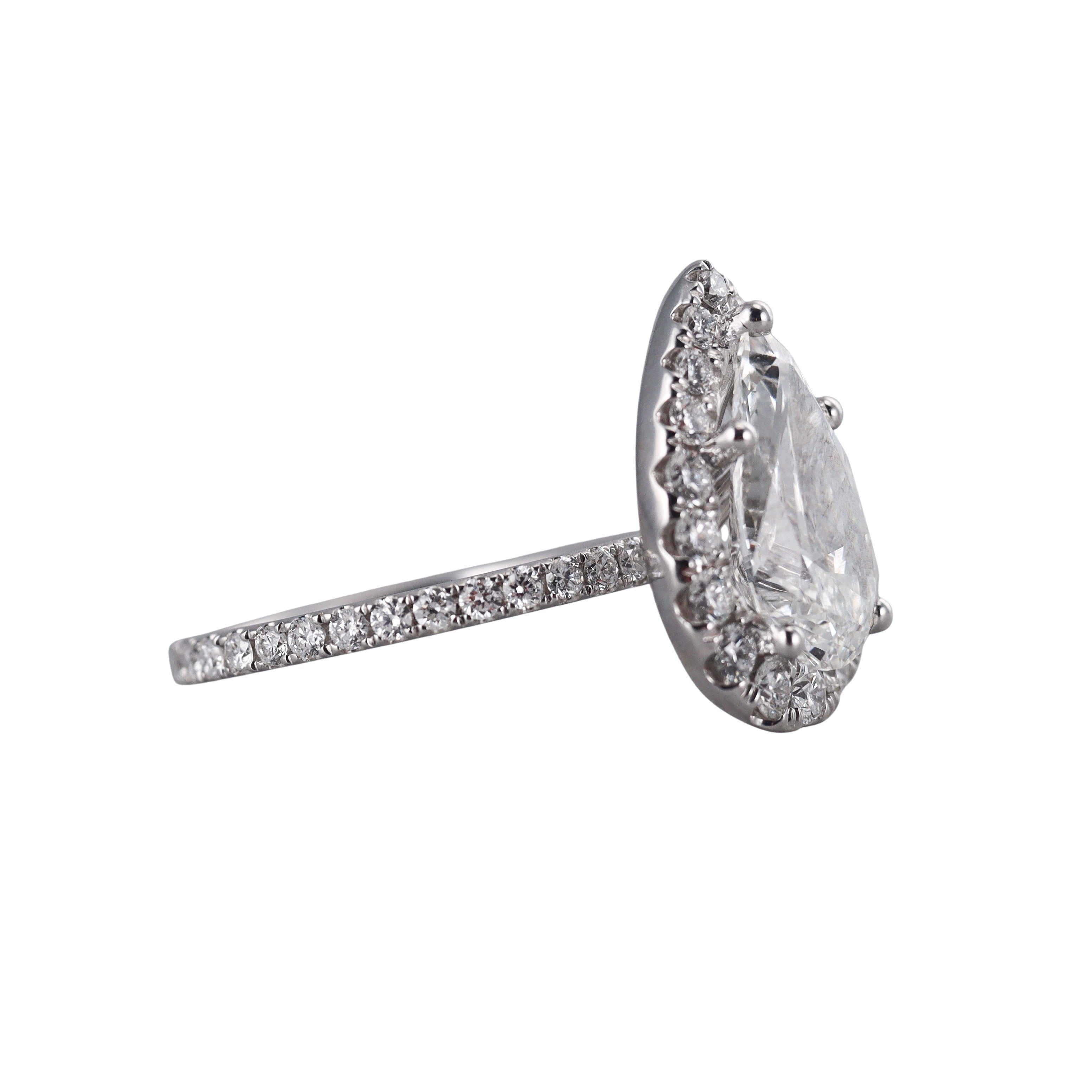 Solid 14k Gold Lab Grown 3.01 ct VVS2/E Carats IGI Diamond Engagement Ring