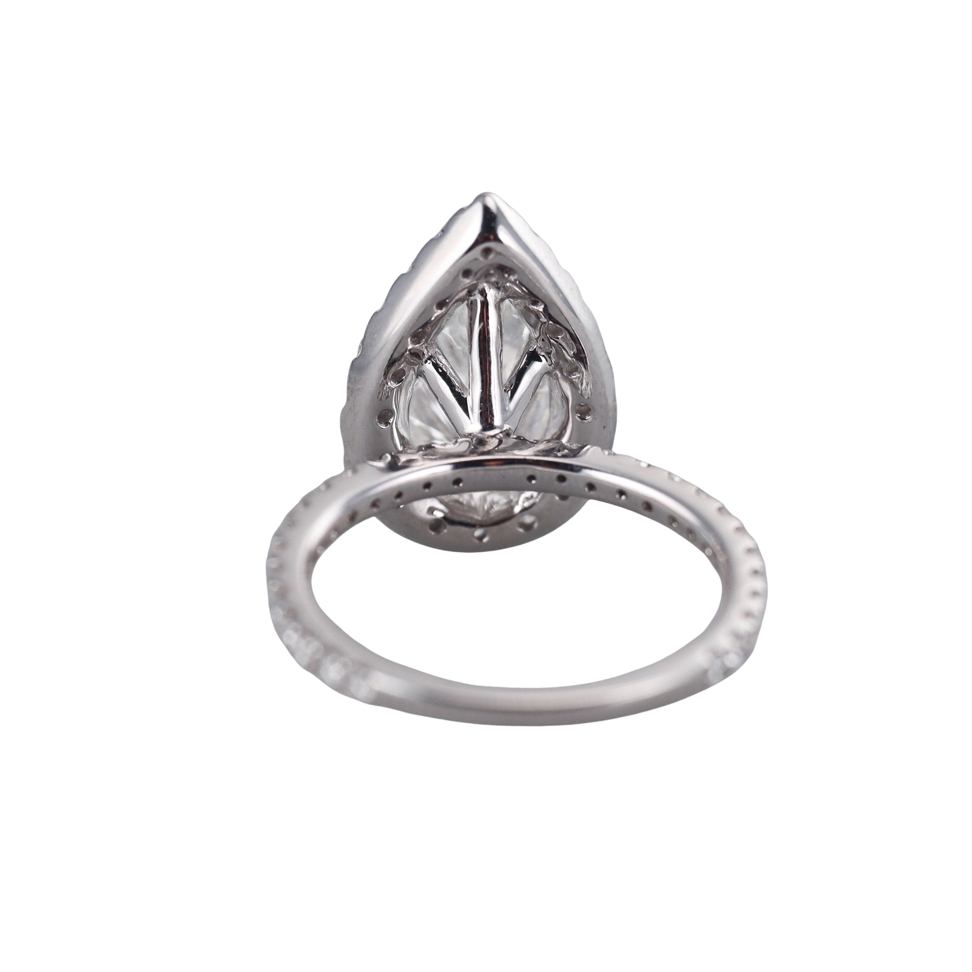 Solid 14k Gold Lab Grown 3.01 ct VVS2/E Carats IGI Diamond Engagement Ring