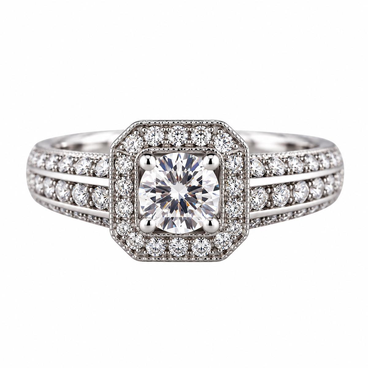 14k Gold Diamond Engagement Ring
