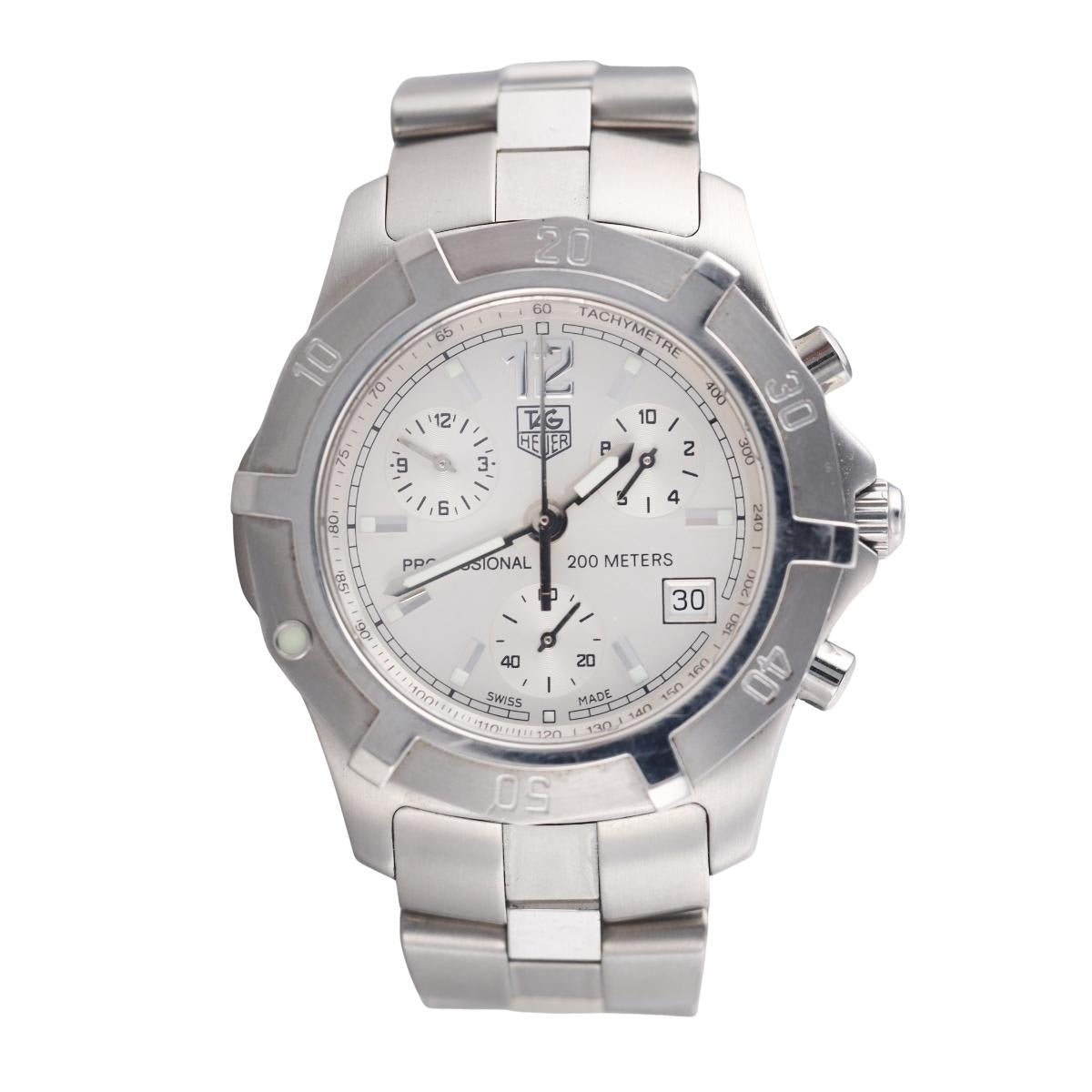 Tag Heuer 2000 Chronograph Stainless Steel Watch CN1111