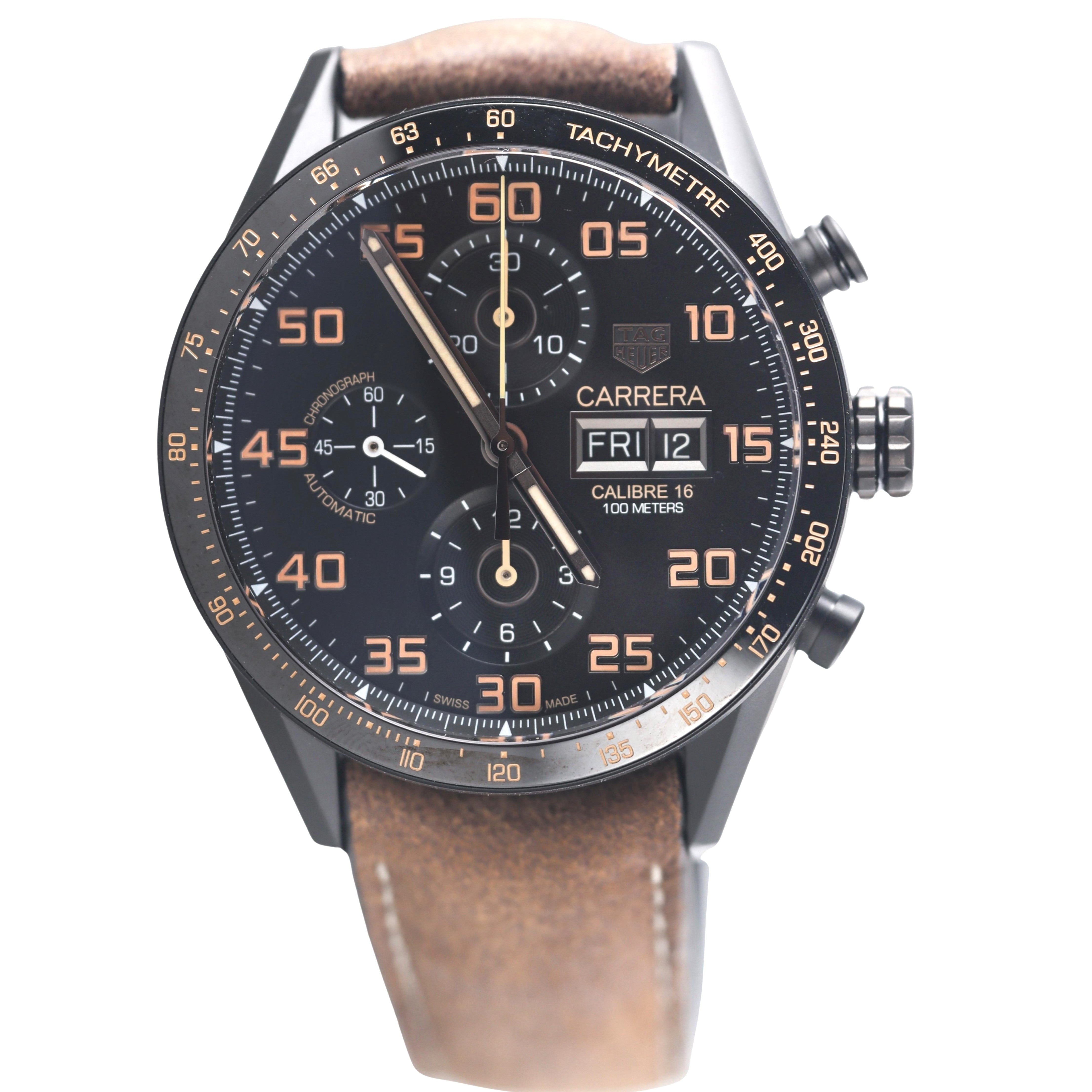 Tag Heuer Carrera Calibre 16 Automatic Titanium Watch CV2A84