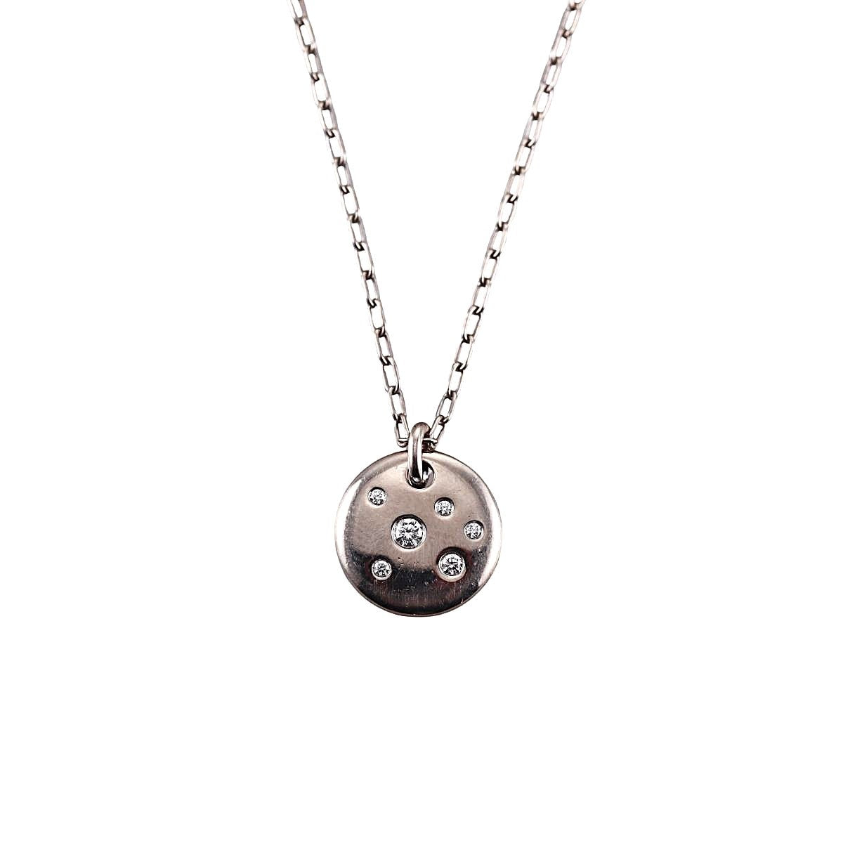 Tiffany & Co Etoile 18K Gold Diamond Pendant Necklace