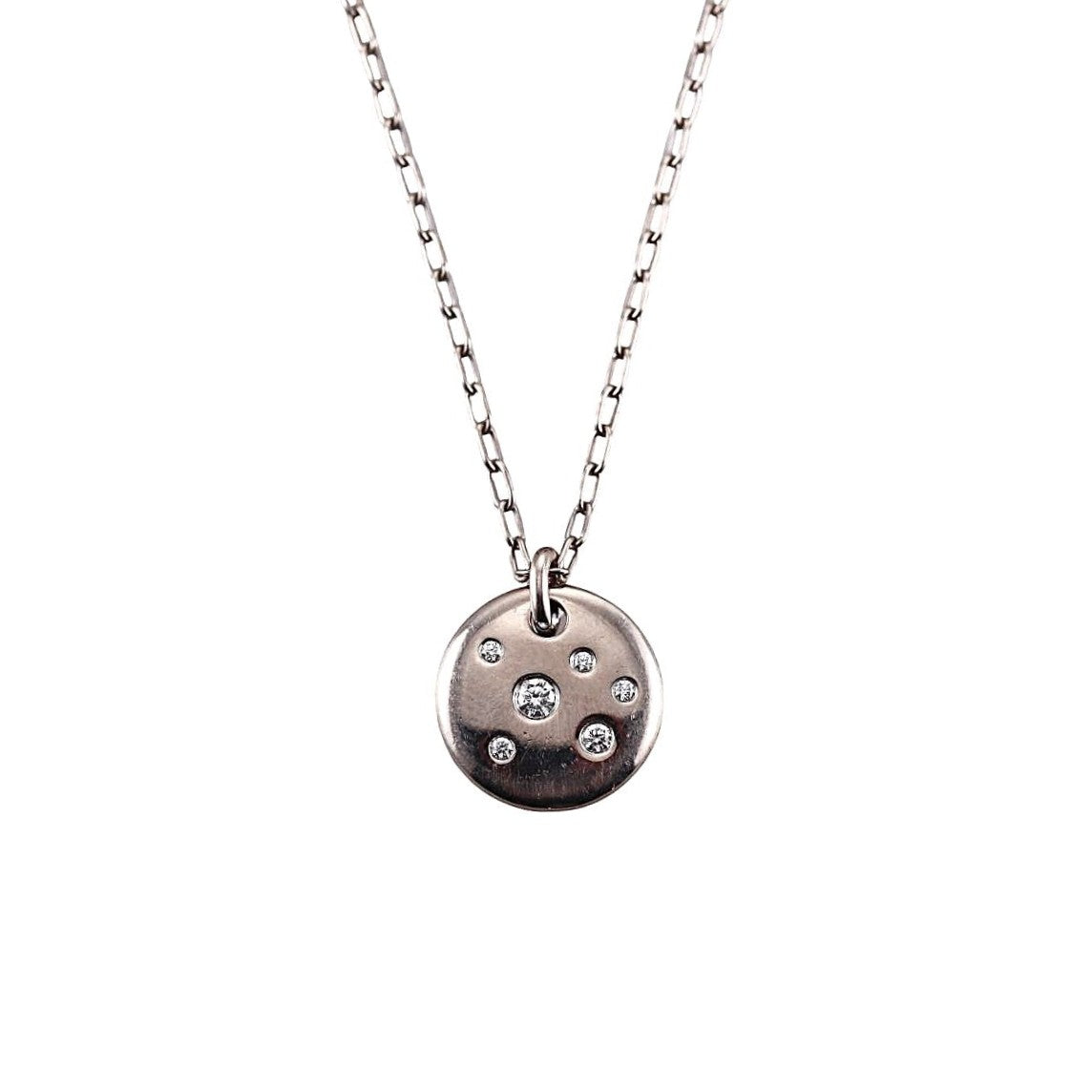 Tiffany & Co Etoile 18K Gold Diamond Pendant Necklace