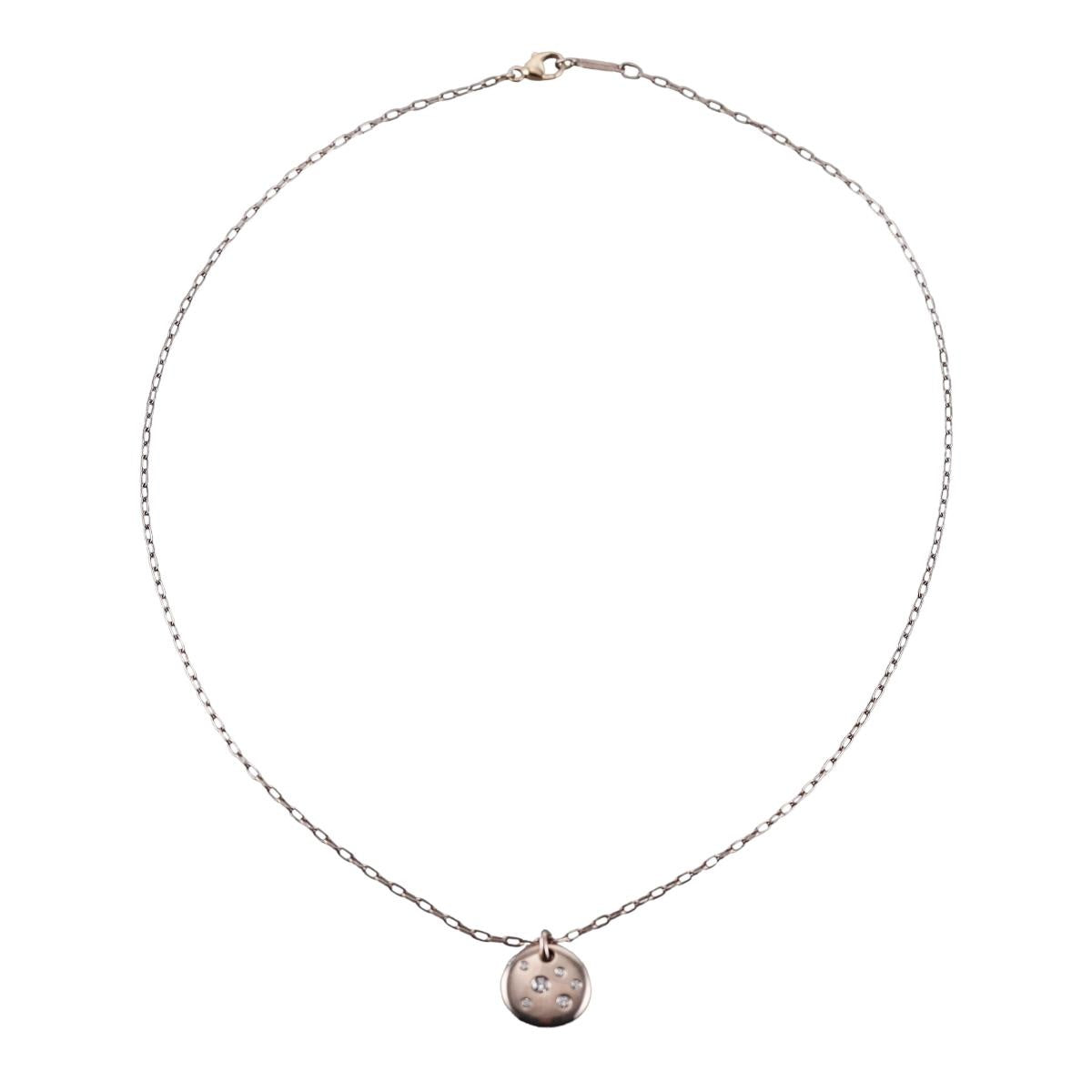 Tiffany & Co Etoile 18K Gold Diamond Pendant Necklace