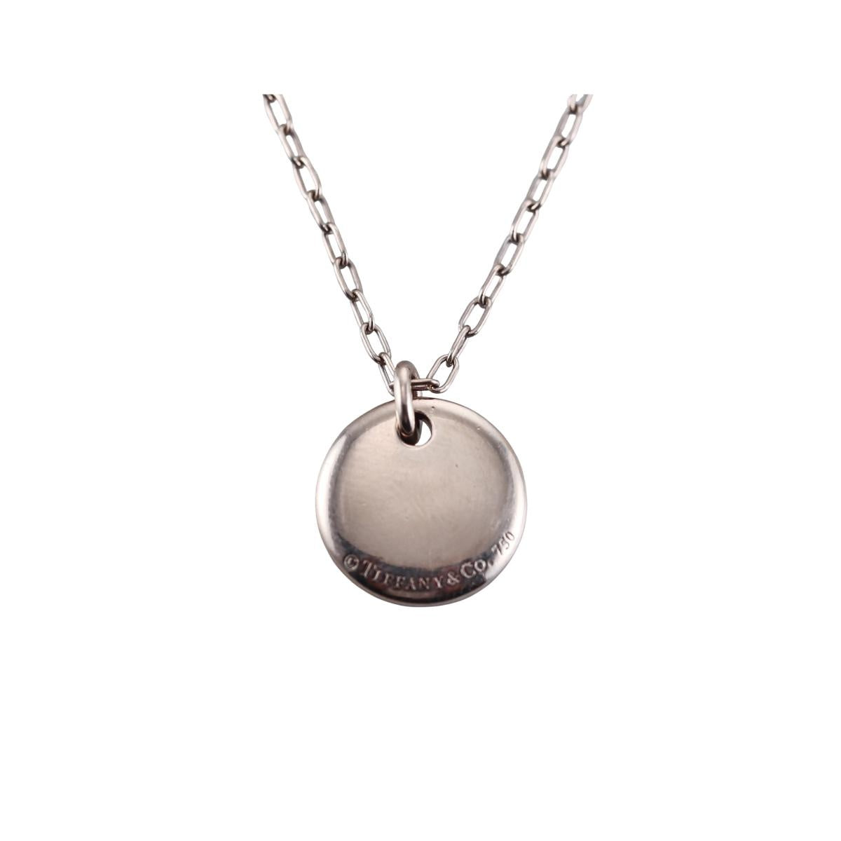 Tiffany & Co Etoile 18K Gold Diamond Pendant Necklace