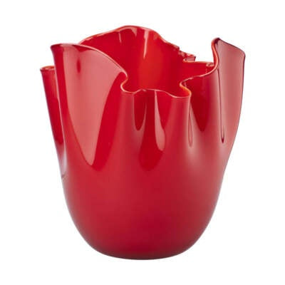 Venini Fazzoleto Opalino Vase