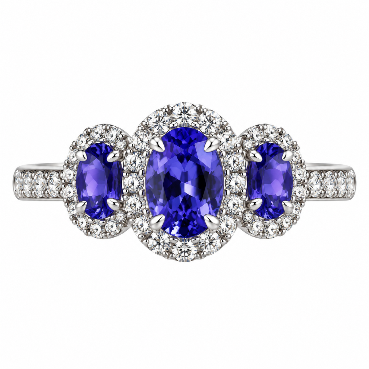 14k Gold Diamond Tanzanite Ring