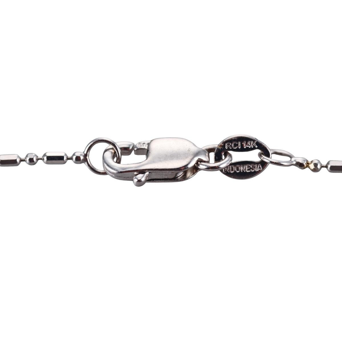 White Gold Diamond Pendant Necklace
