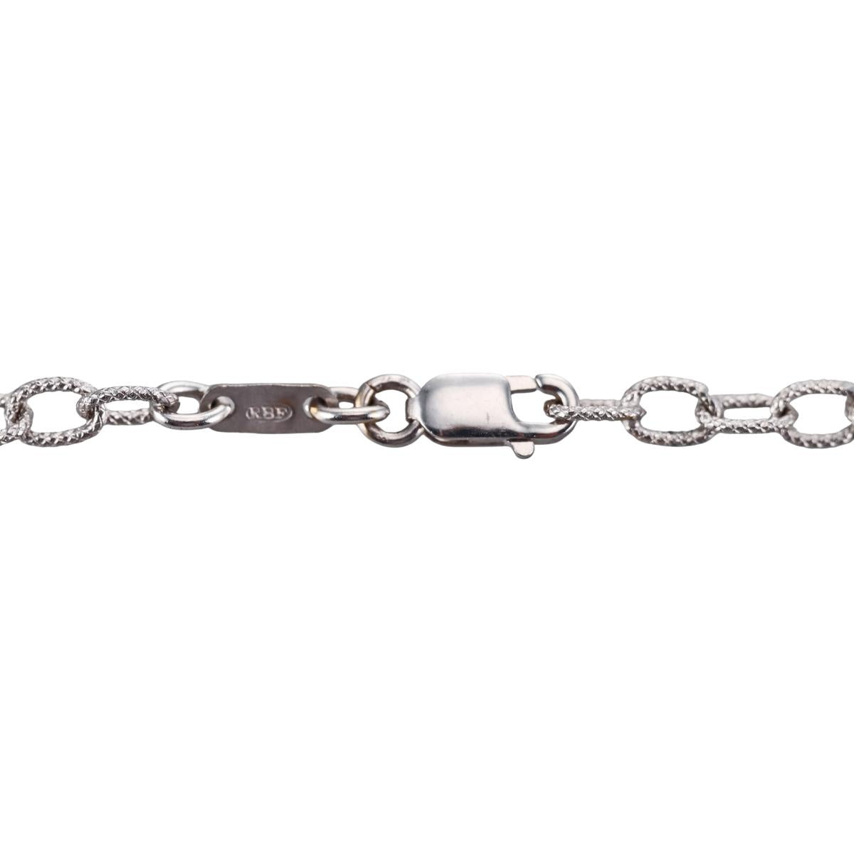 White Gold Platinum Diamond Pendant Necklace