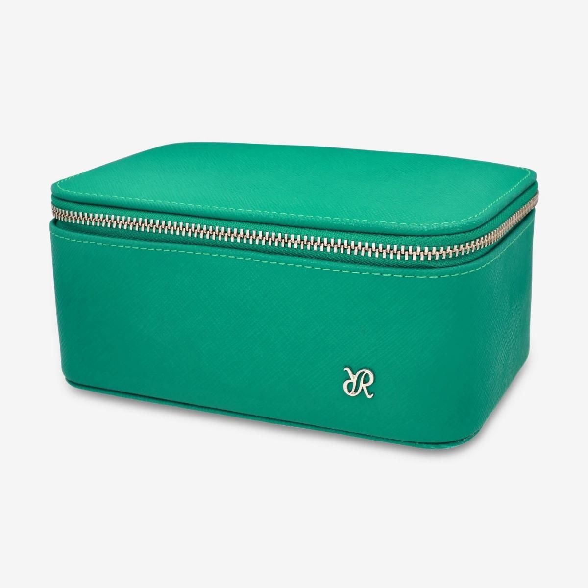 Rapport London Via Leather Watch & Accessory Zip Case in Green