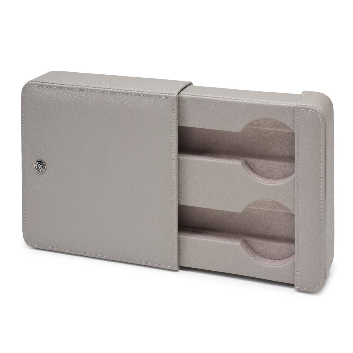 Rapport London Via Leather Two-Watch Slipcase in Grey