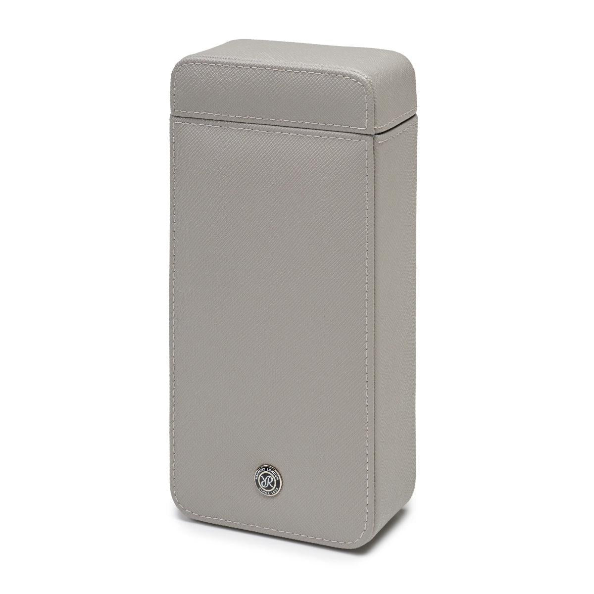 Rapport London Via Leather Single Watch Slipcase In Grey