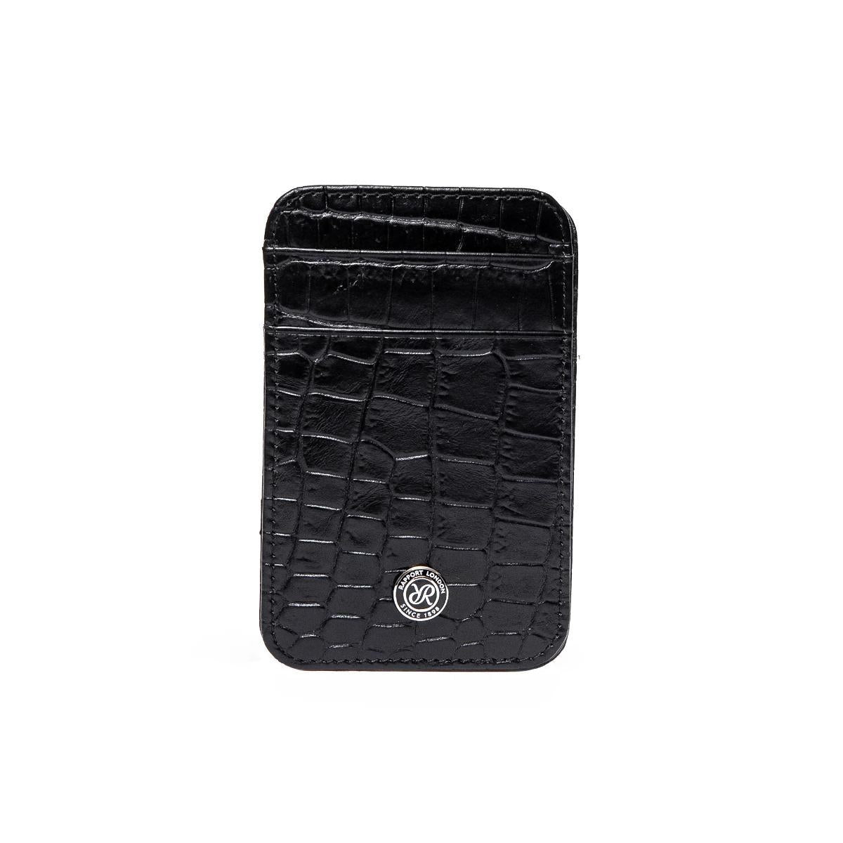 Rapport London Director's Range Leather Magic Wallet in Black