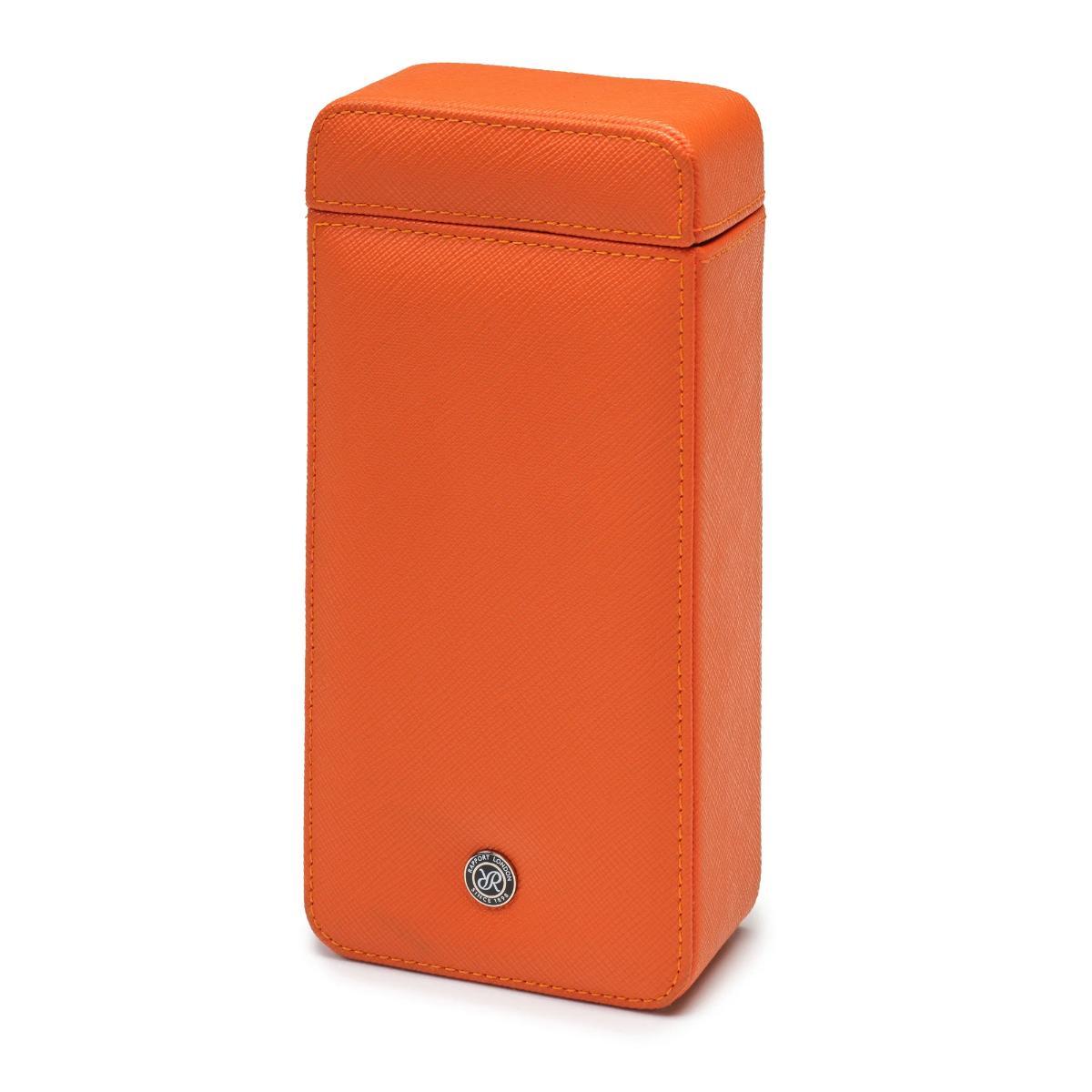 Rapport London Via Leather Single Watch Slipcase In Orange